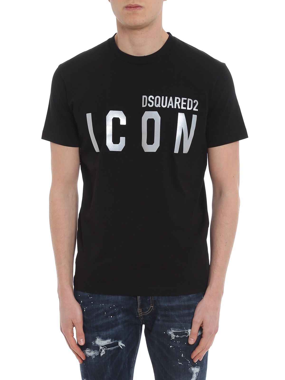 Med det samme Reklame Robe T-shirts Dsquared2 - Icon print T-shirt - S79GC0019S23009984