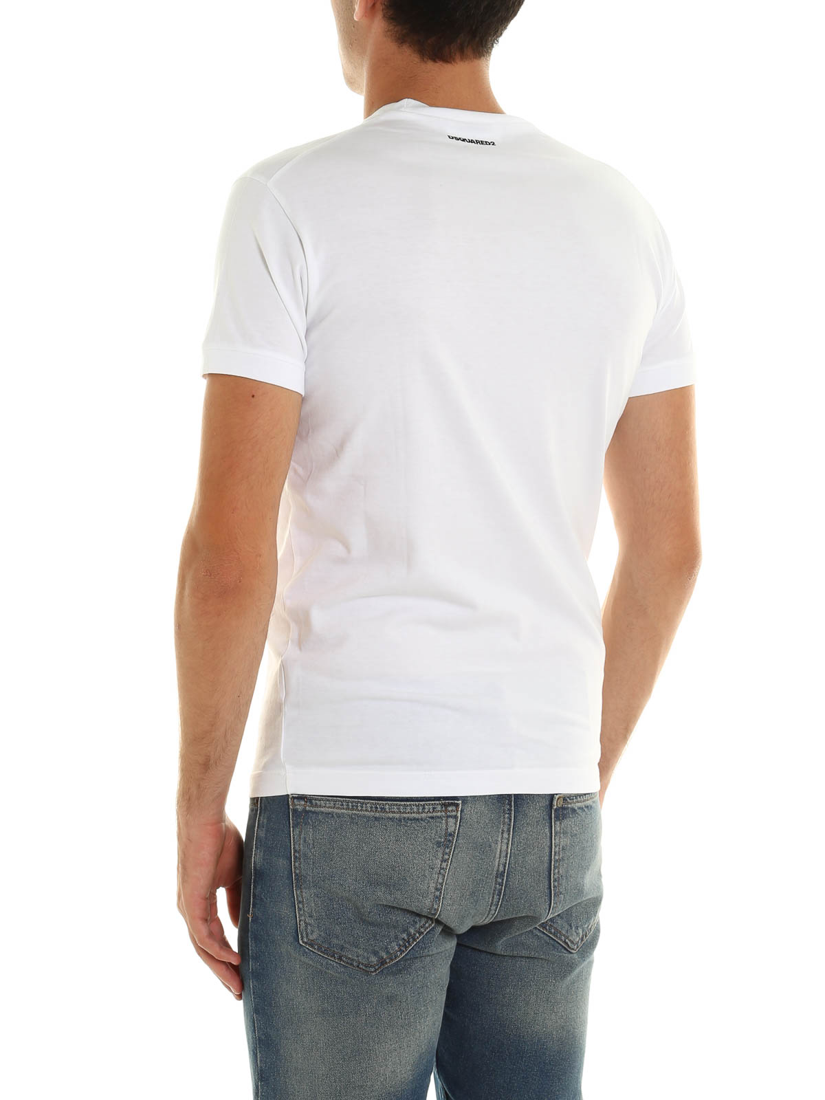 Dsquared2 Twin brothers print T-shirt - White|S71GD0402S20694100