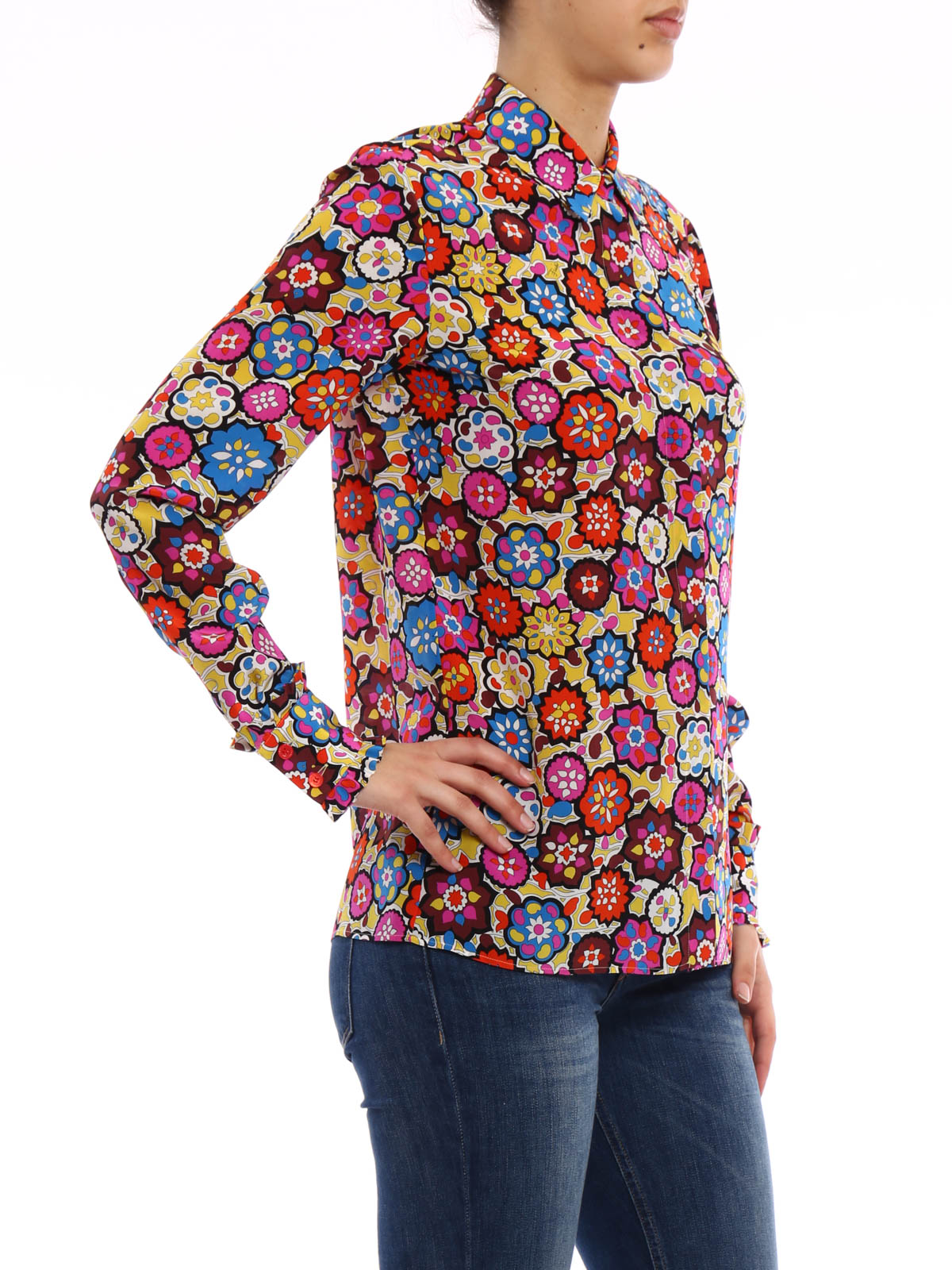 Emilio Pucci Floral print silk shirt - Multicolour