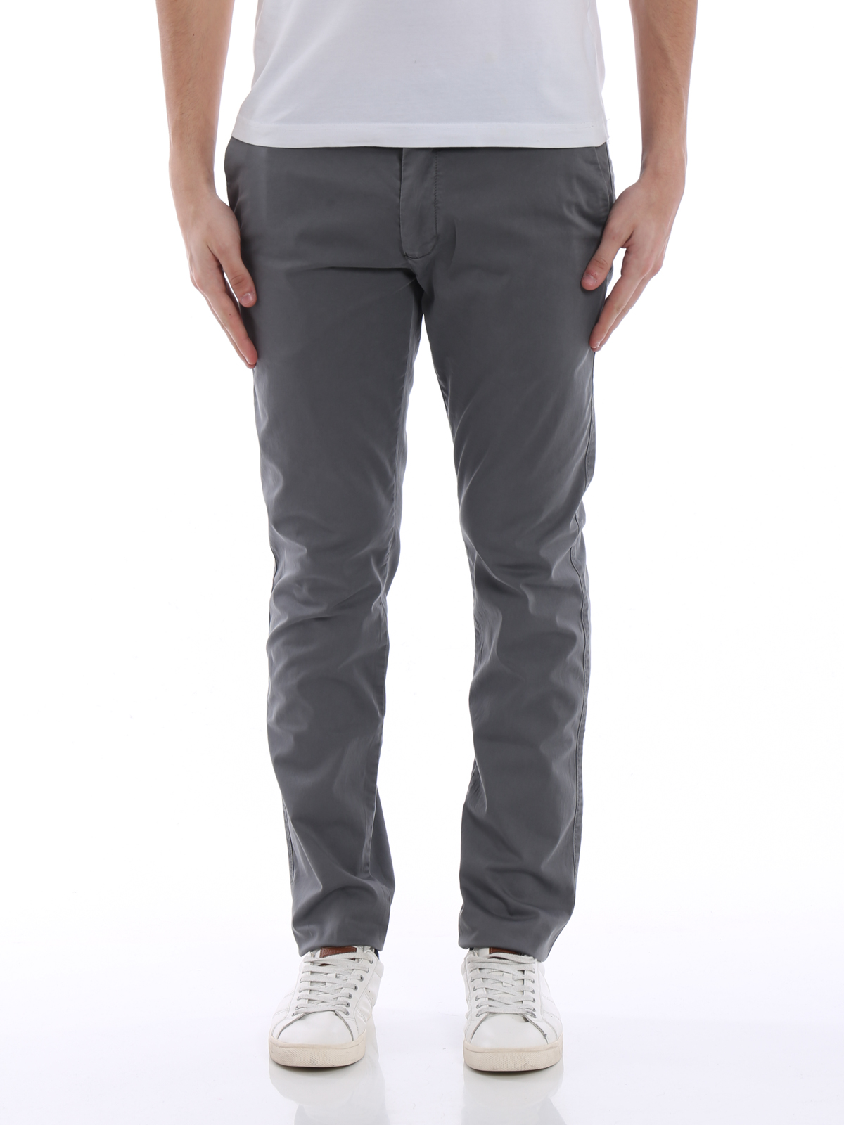 grey armani trousers