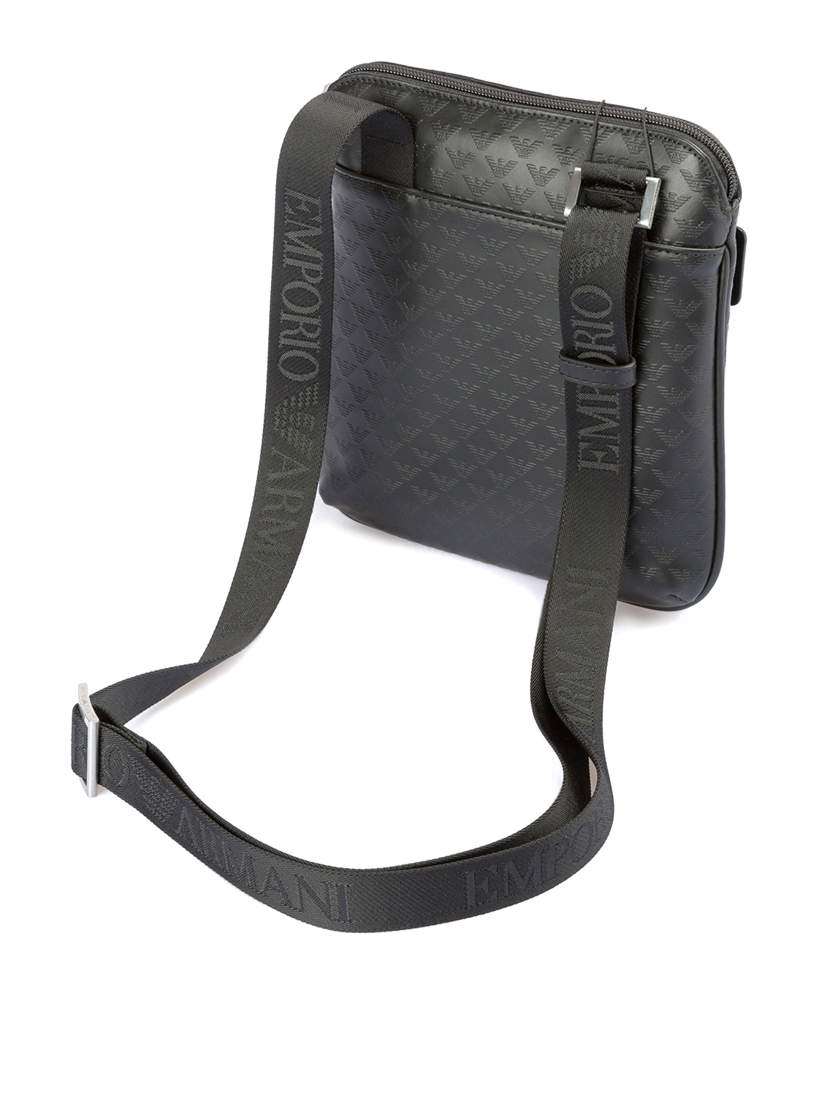 Metallic logo messenger bag | Emporio Armani | Shop Emporio Armani Designer  Clothing & Accessories | Simons