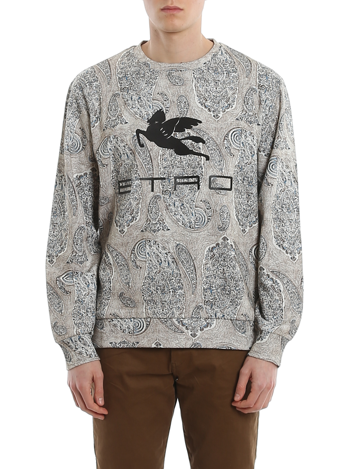Etro Paisley patterned techno cotton sweatshirt - Men