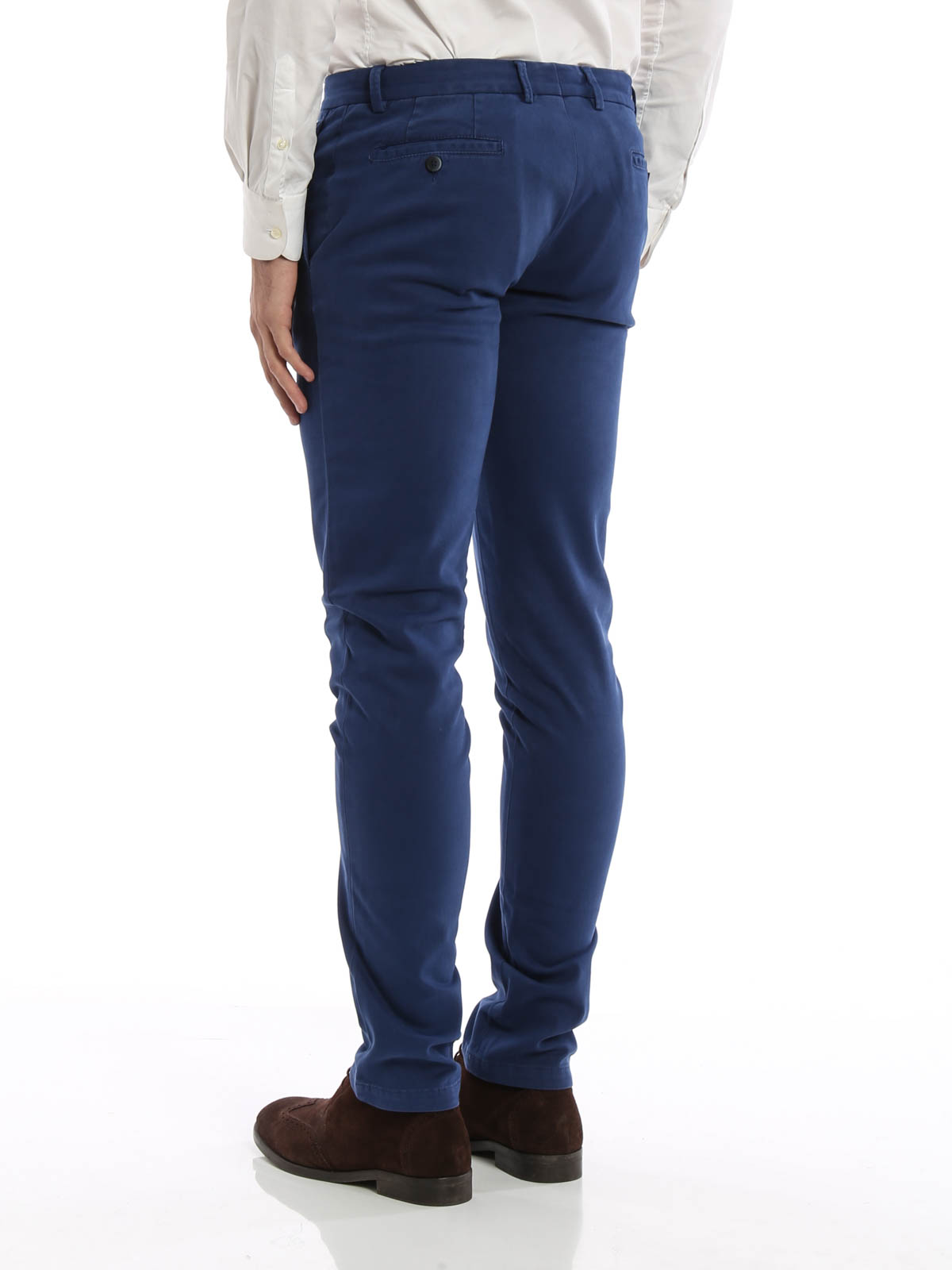 Pantalones casual Fay Pantal n De Traje Azul Para Hombre