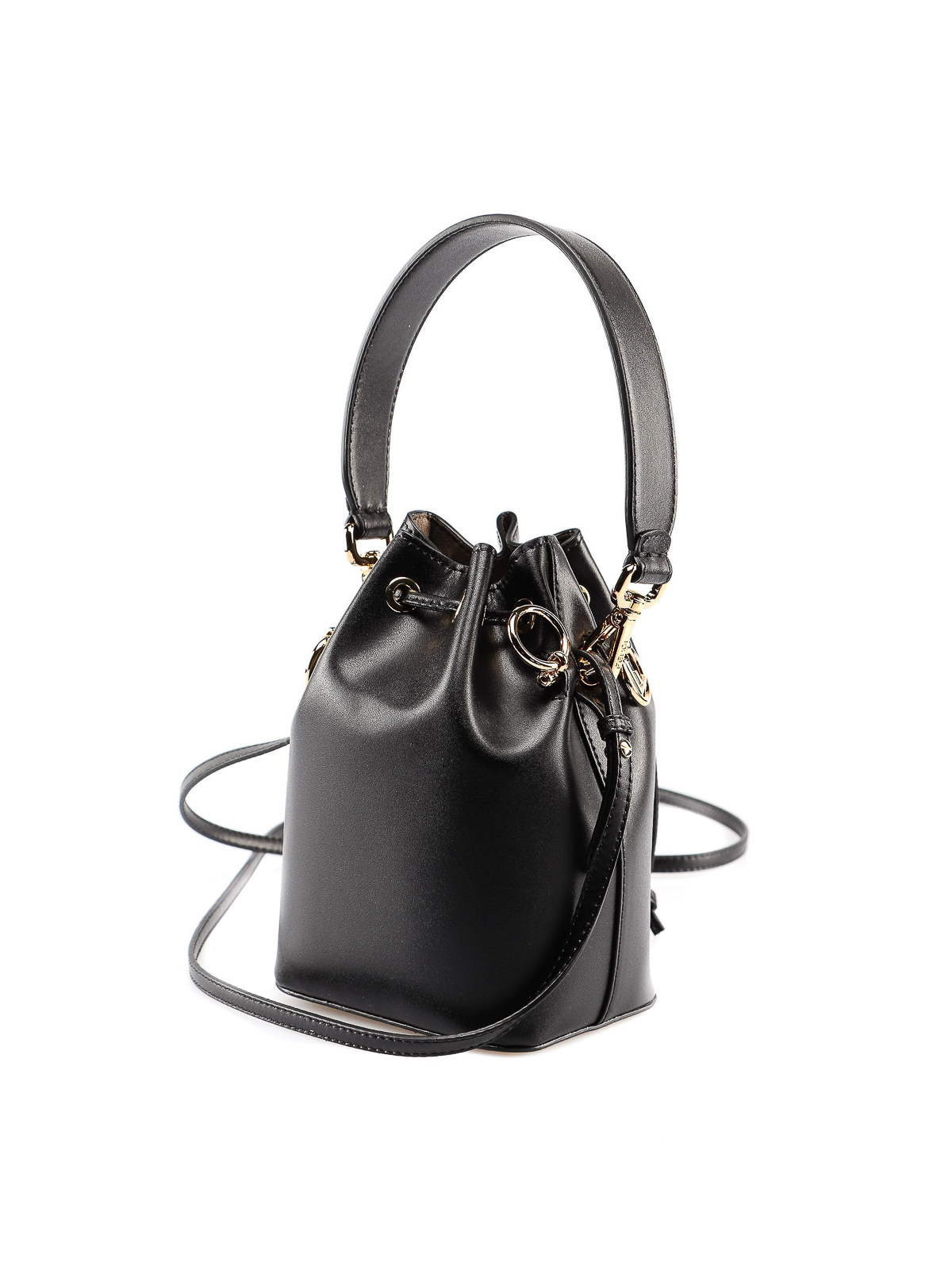 black Mon Tresor mini leather bag, FENDI