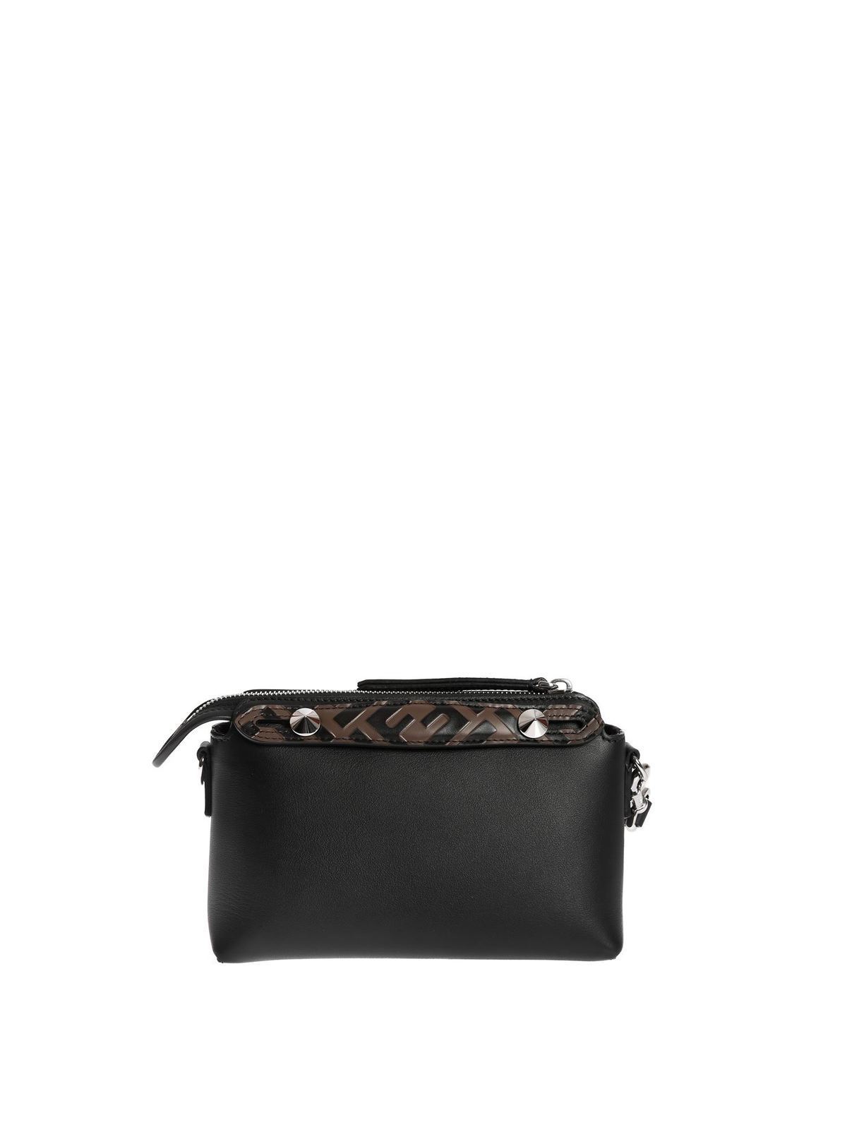 Fendi By The Way Mini Boston Bag in Black