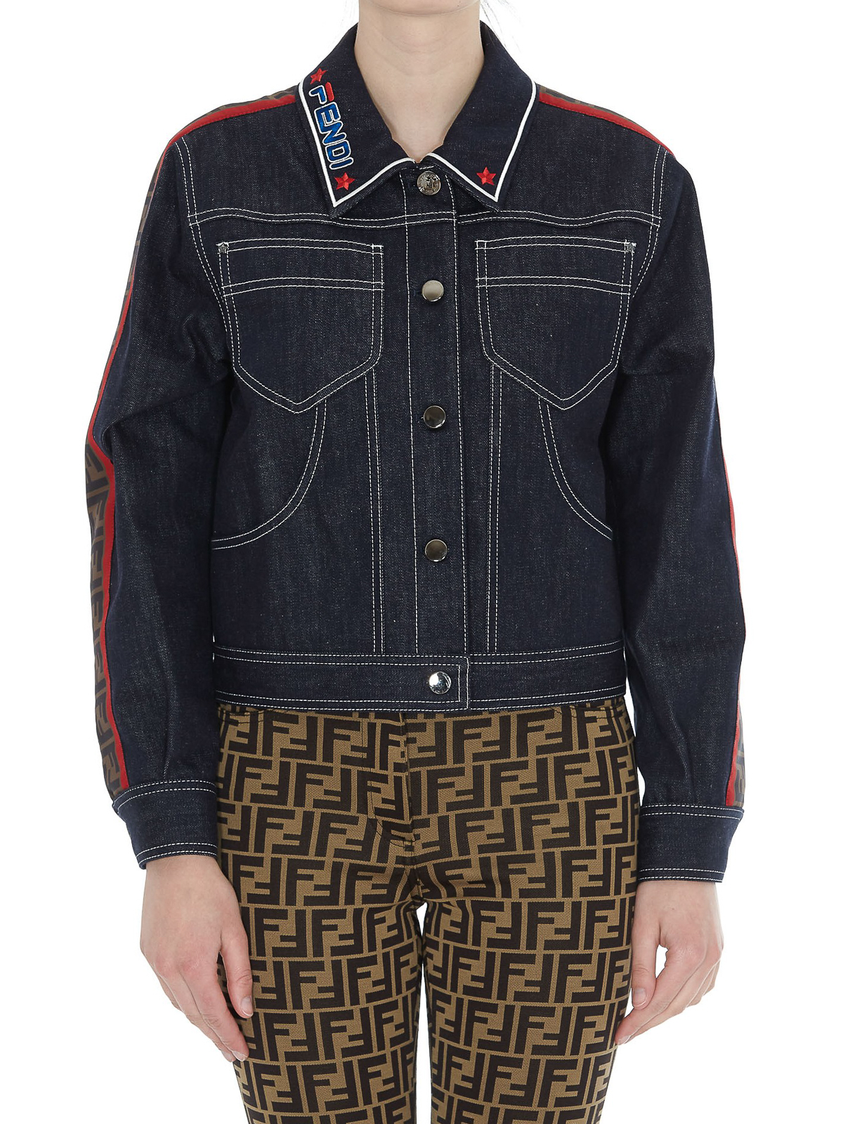 Denim jacket Fendi - Fendimania denim jacket - FLF541A5VIF0QA2