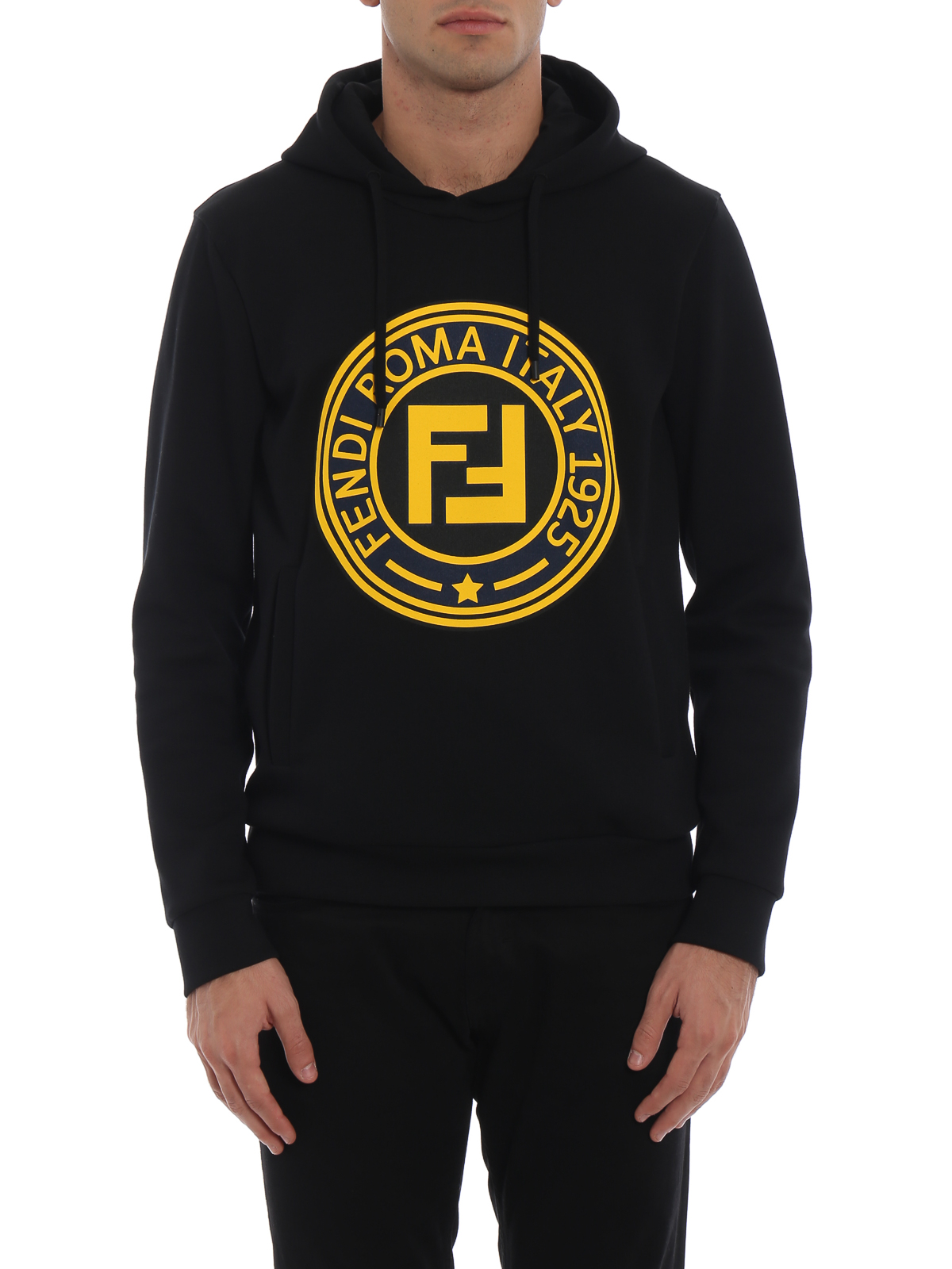Sweatshirts & Sweaters Fendi - Fendi Circle hoodie - FY0870A4P3QA1