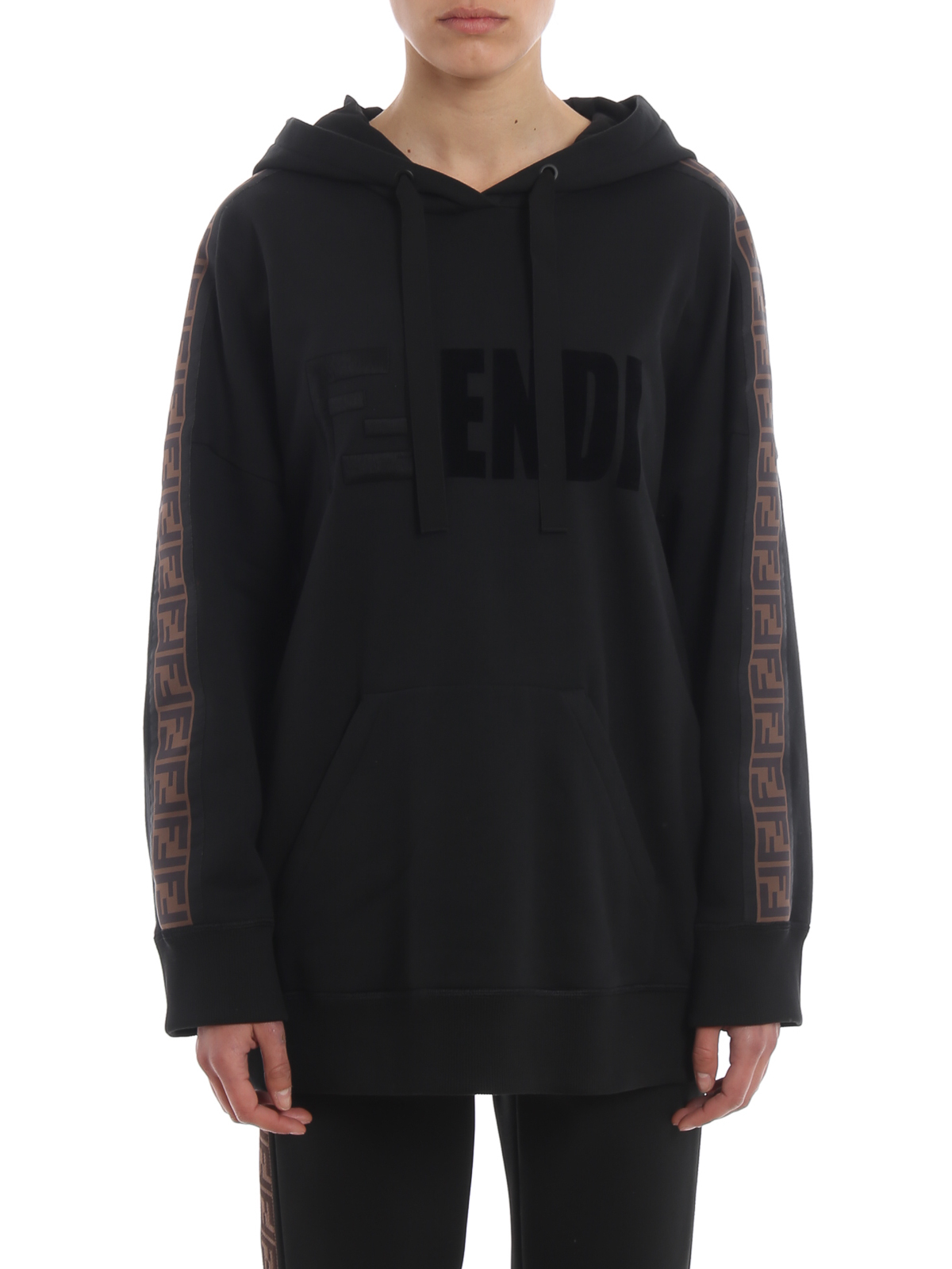 Sweatshirts & Sweaters Fendi - bands oversized hoodie - FS7101A5GPF0GME