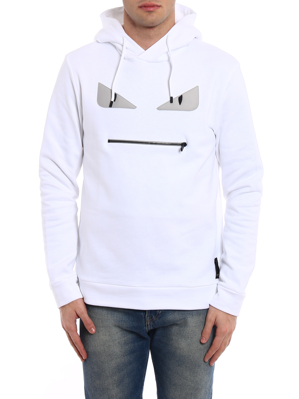 White fendi online hoodie