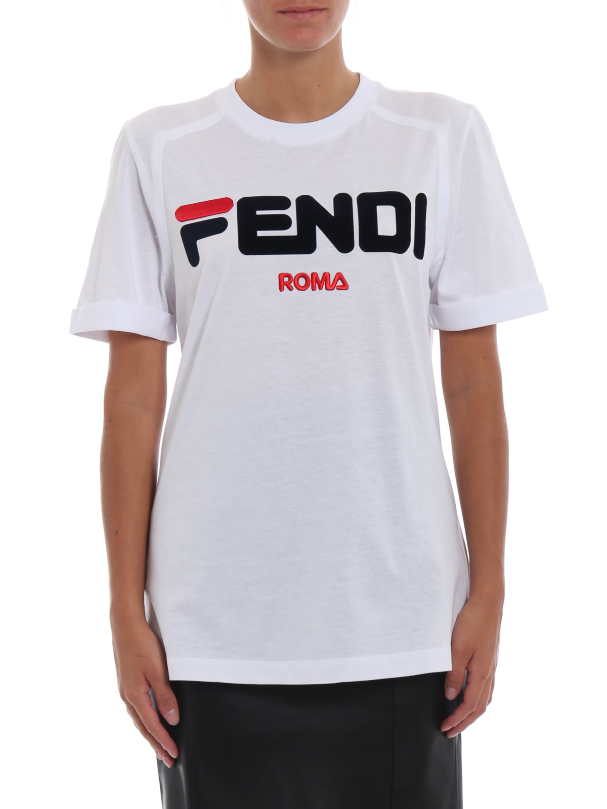 FENDI FILA フェンディマニア ロゴ Tシャツ - Tシャツ/カットソー(半袖 ...