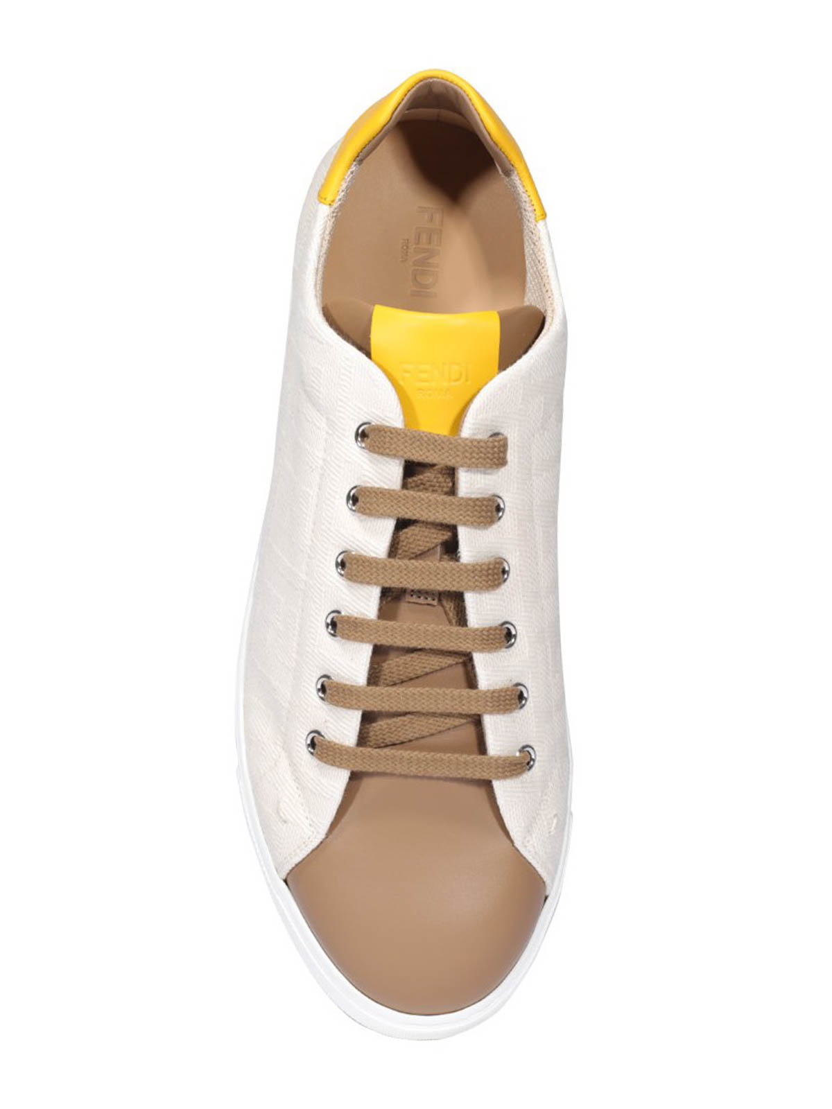 Fendi FF Jacquard Low-Top Sneakers