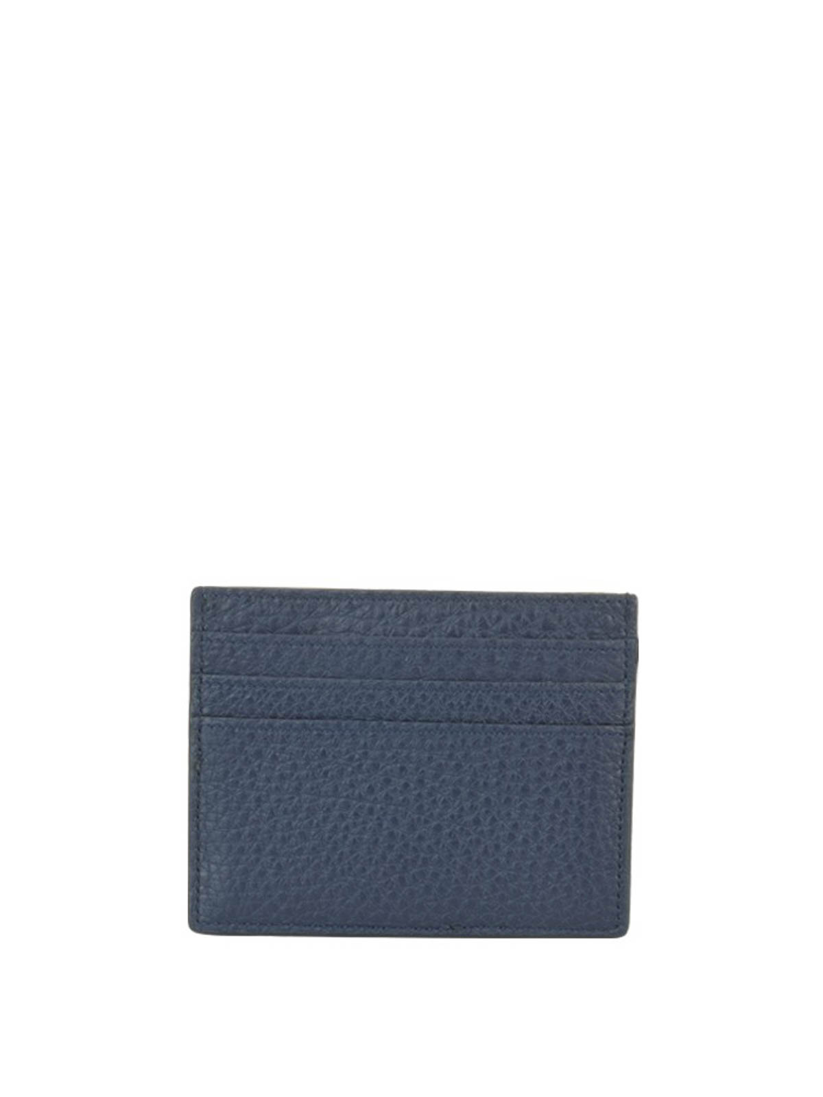 Fendi Blue And Black Bag Bugs Card Holder for Men