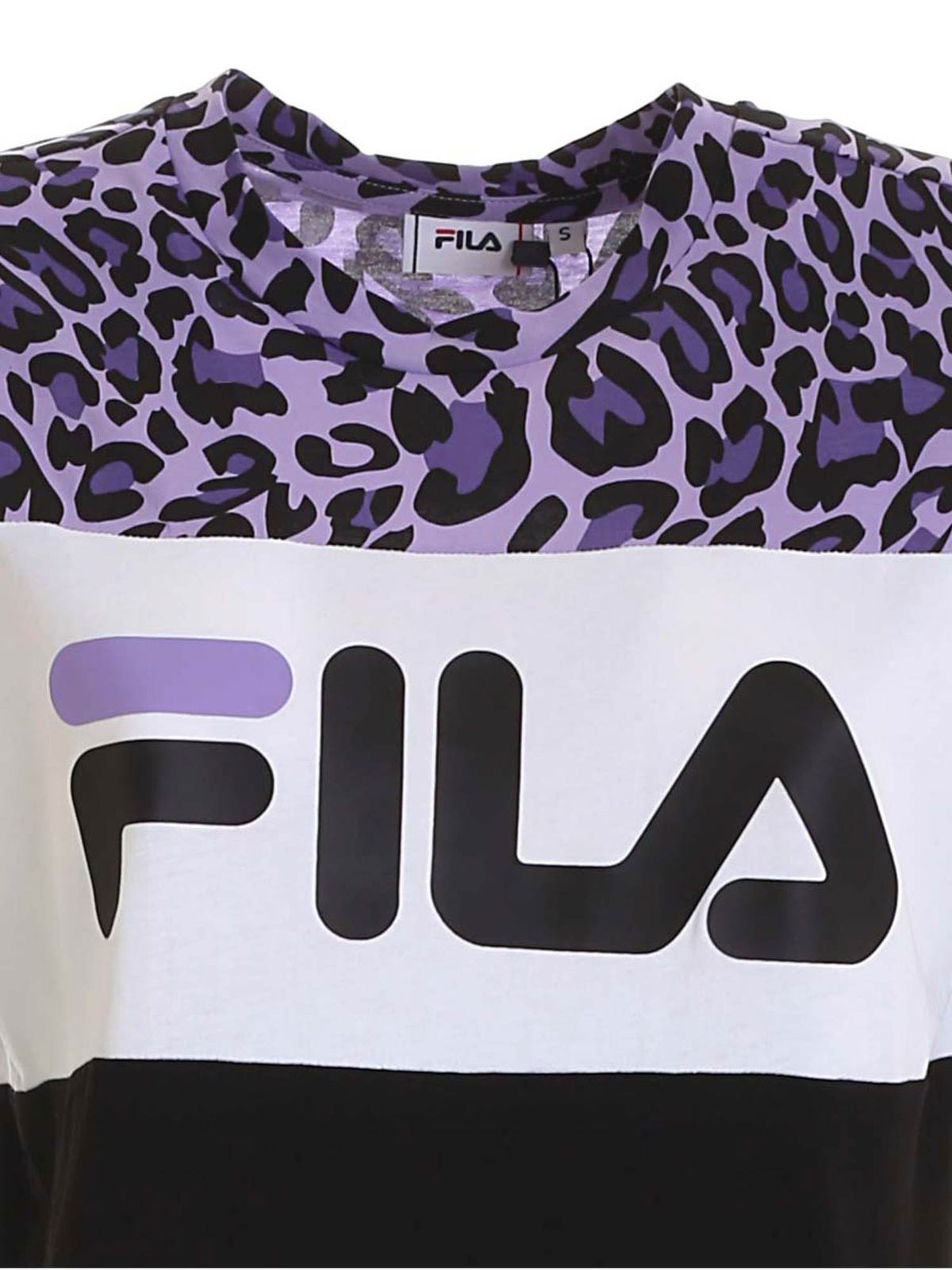 T-shirts Fila Allison t-shirt in purple and black - 687973A814