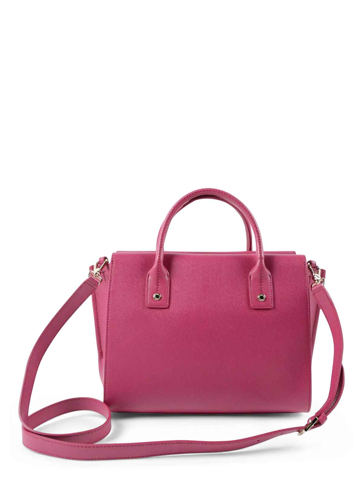 【新品未使用】FURLA LINDA MINI FURLA Linda Mini Tote Gray Leather Handbag A4 Size Authentic