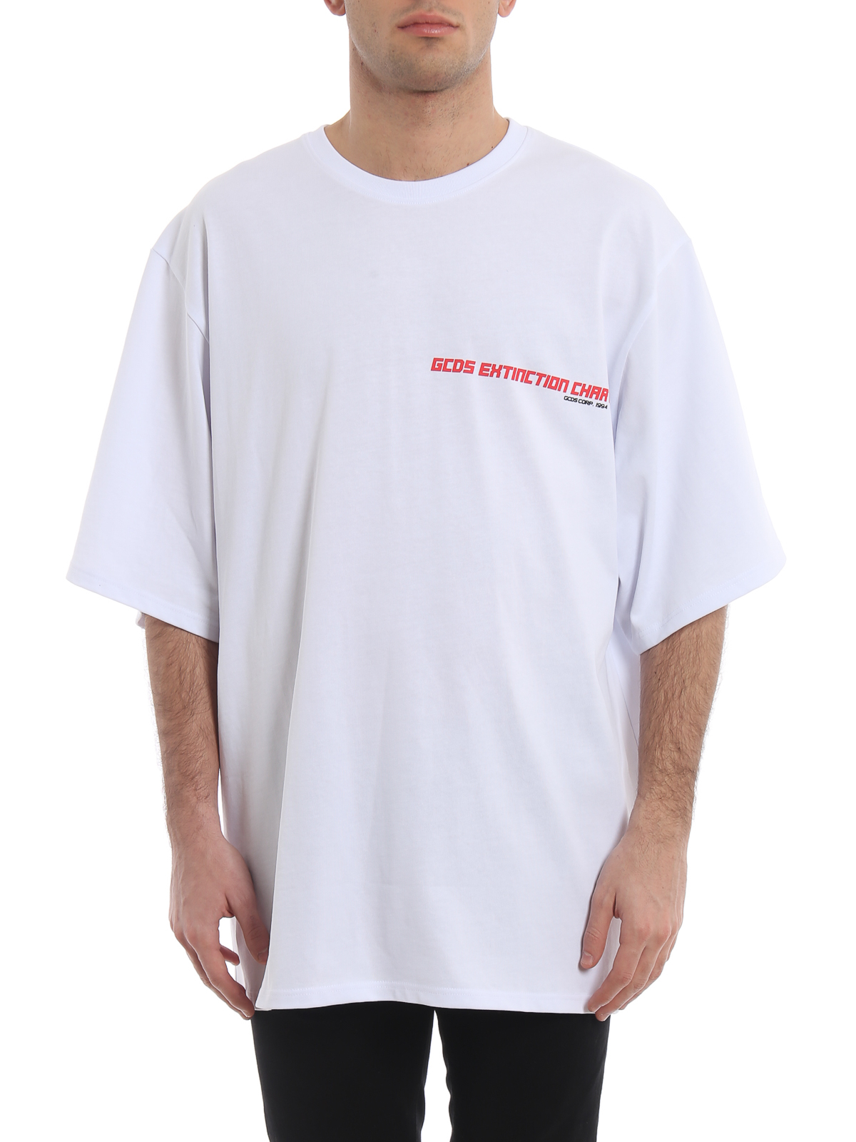 Gcds Extra Pixel oversized T-shirt - White - Men