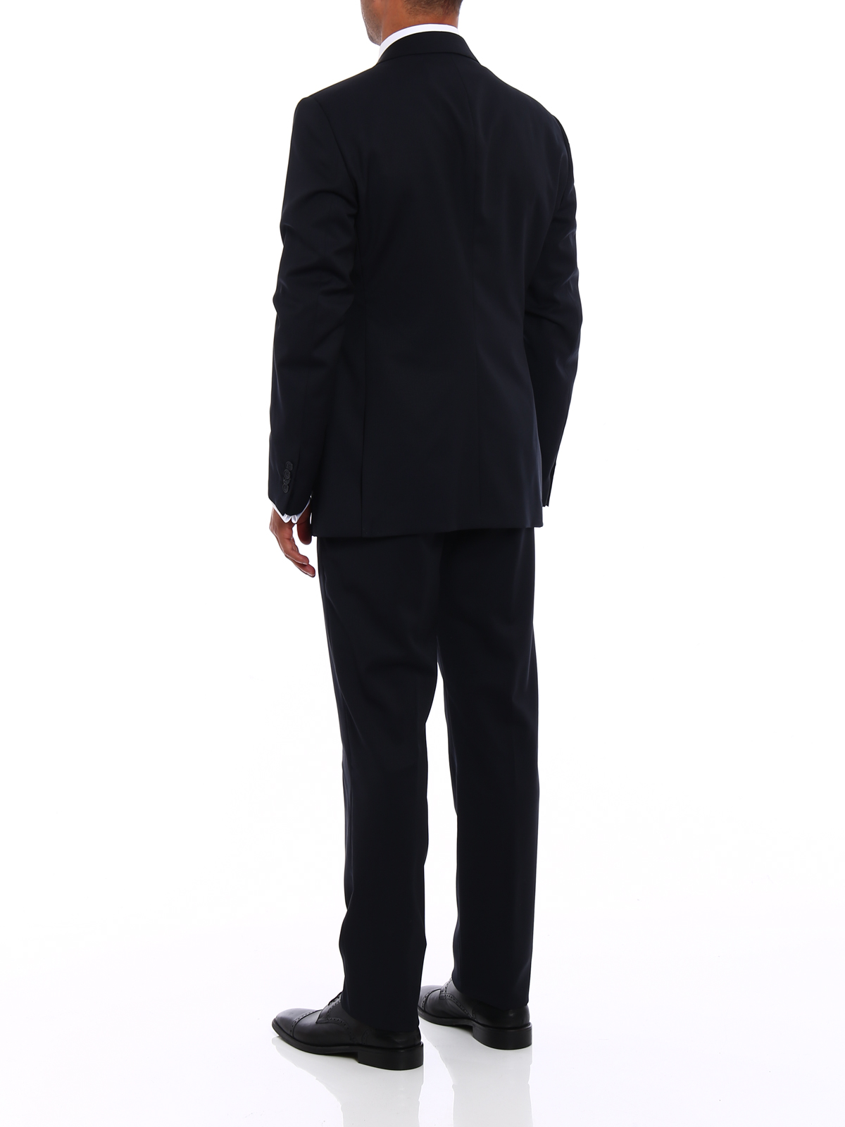 Giorgio Armani Soho jacquard wool suit - Dark Blue|ZSVH5AZS116922