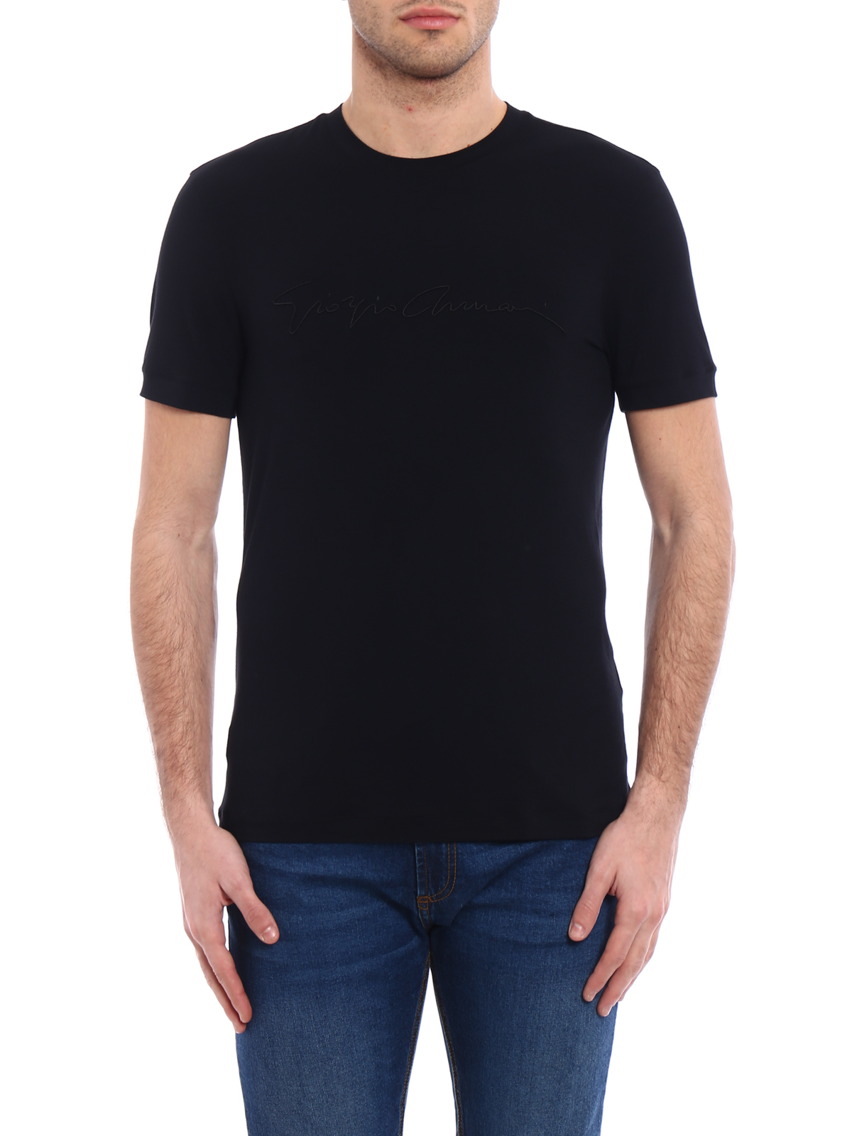 Giorgio Armani Men's Black T-shirts