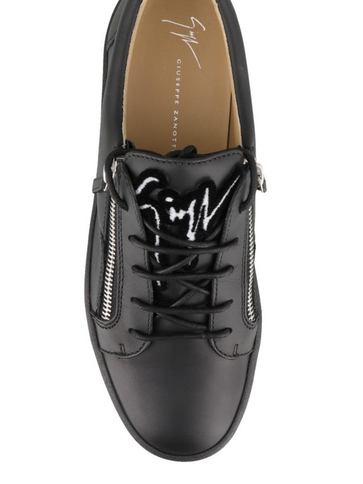 Giuseppe Zanotti Frankie low-top side zip leather sneakers|RU80055001
