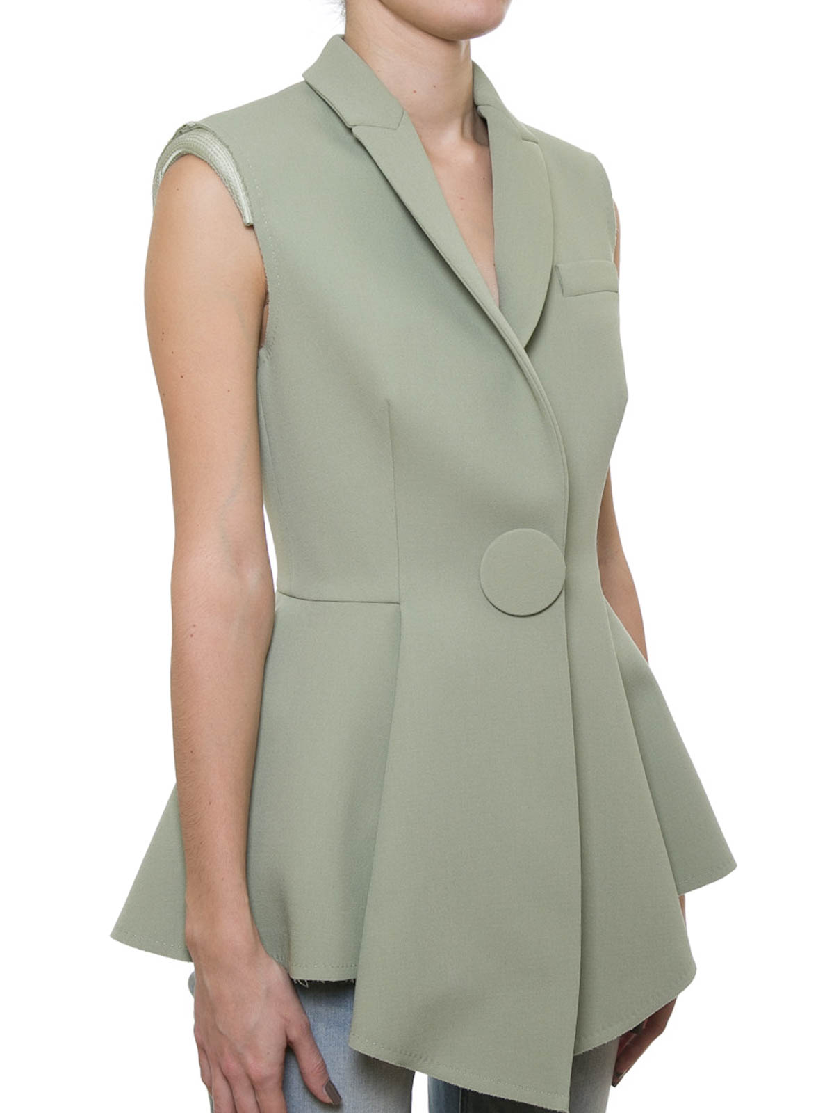 Givenchy Box-pleated sleeveless jacket - Women | 16Y3029062300