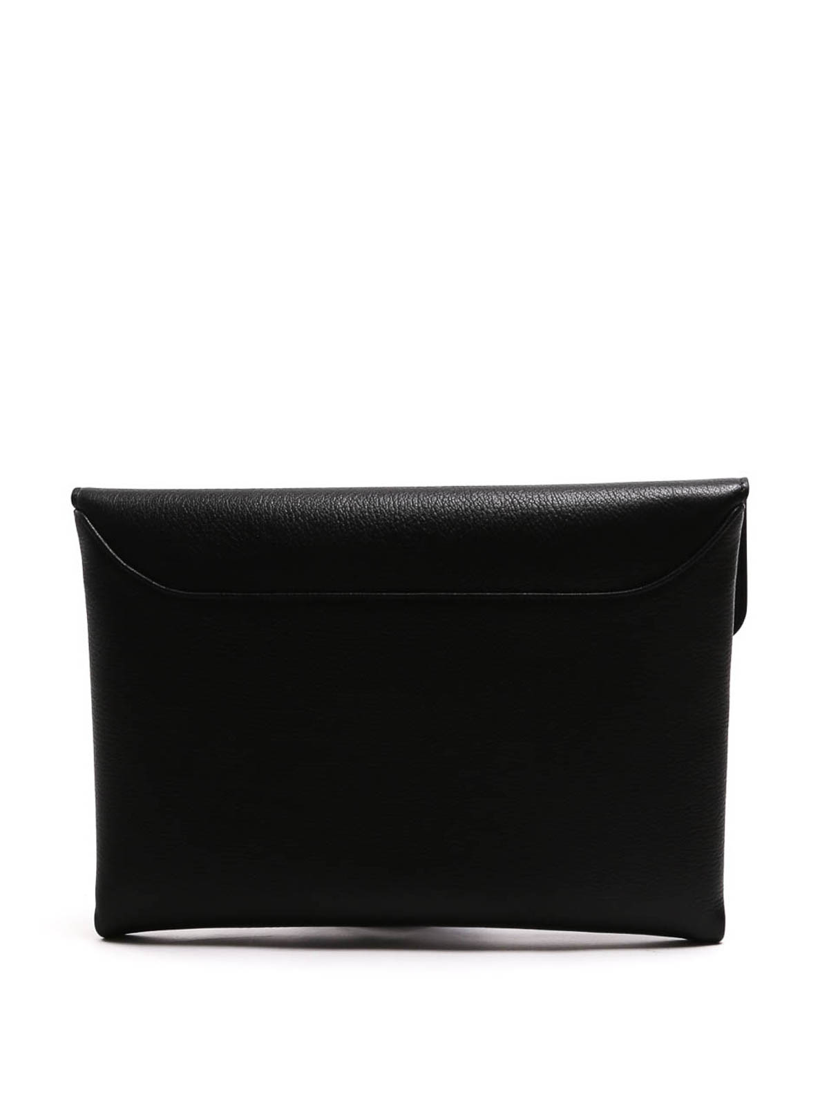 GIVENCHY Antigona Envelope Leather Clutch Black