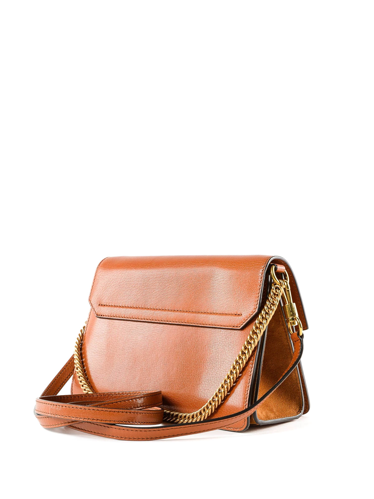 Cross body bags Givenchy GV3 light brown suede and leather bag