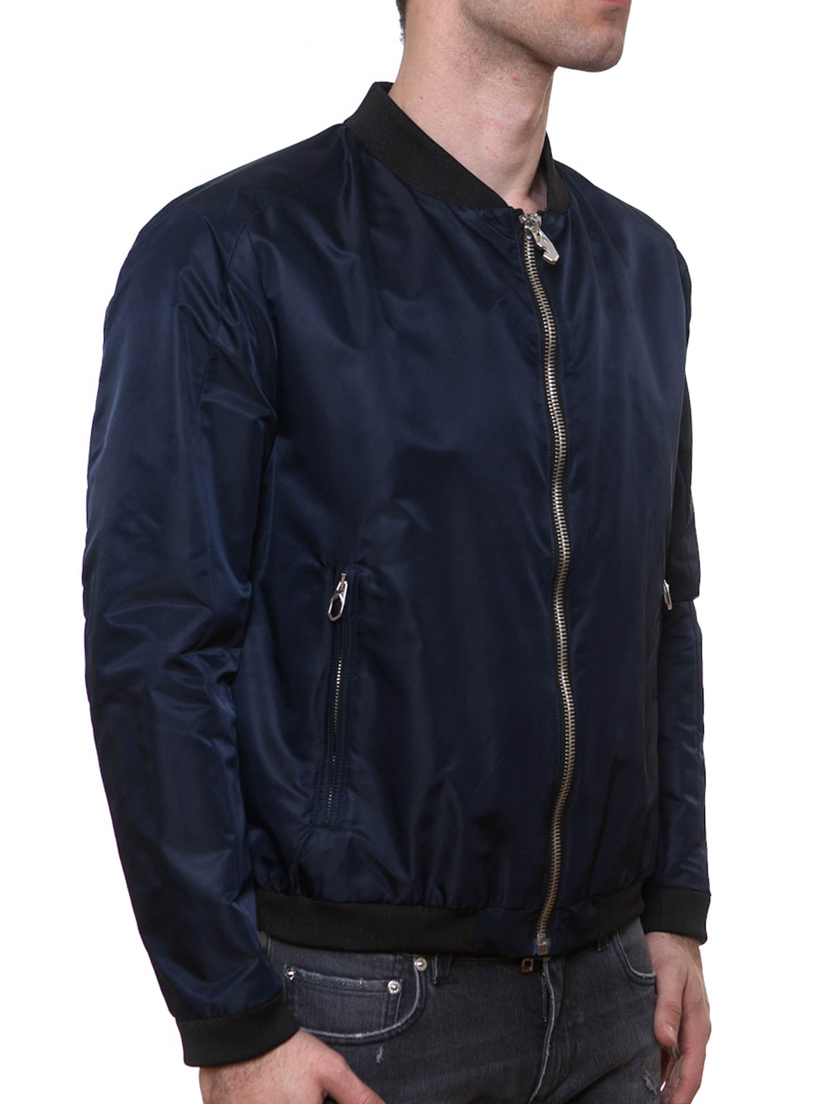 Golden Goose Nylon bomber jacket - Blue - Men|G28MP745A4