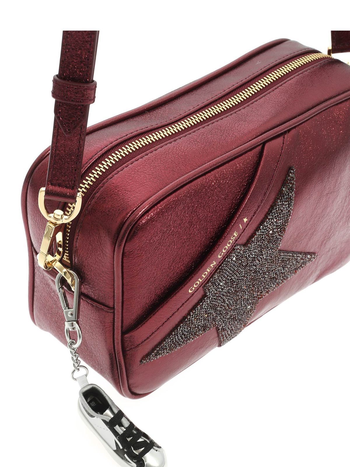 Golden Goose Star Patch Glitter Crossbody Bag - Farfetch