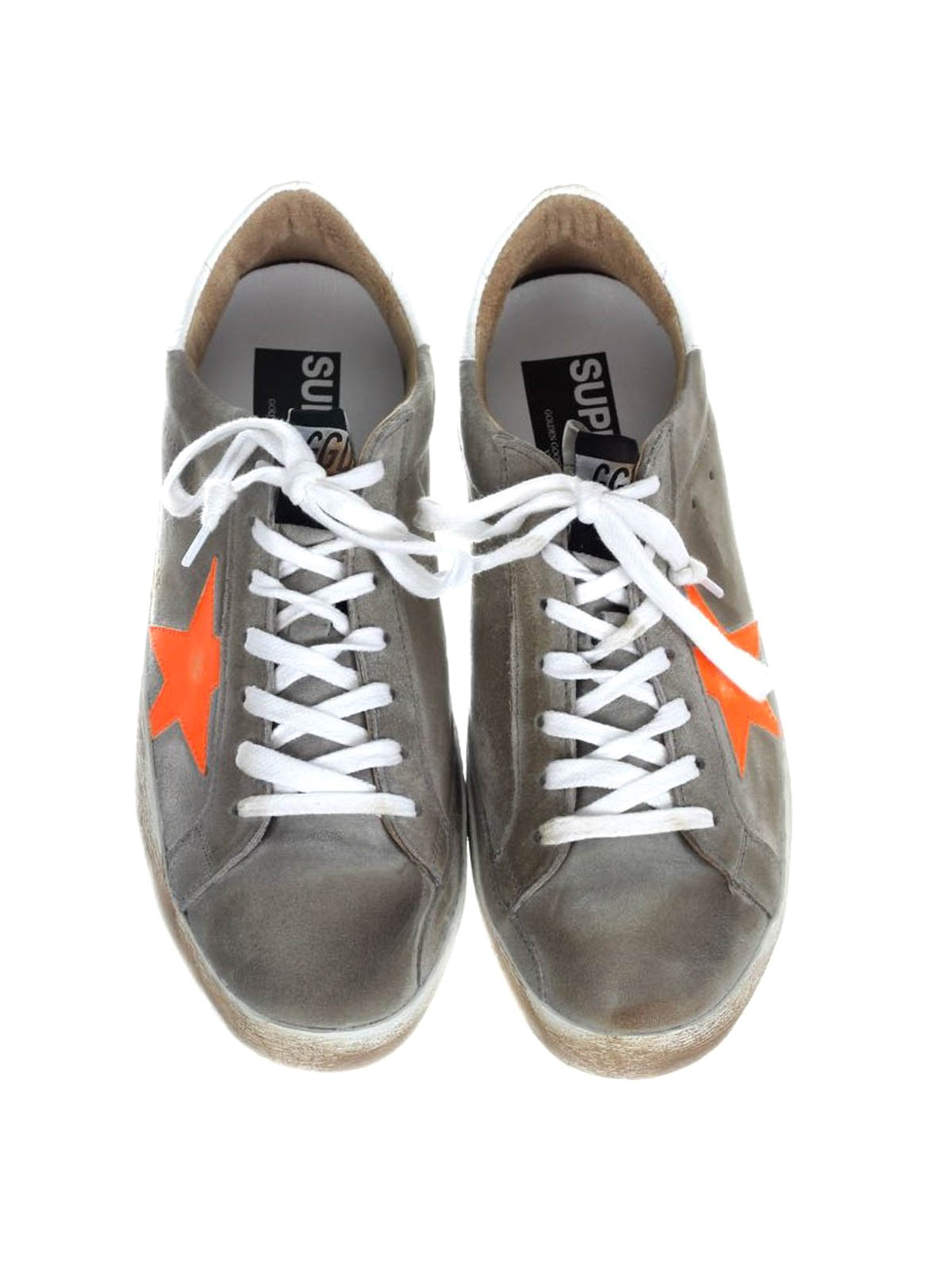 Golden goose hot sale superstar orange