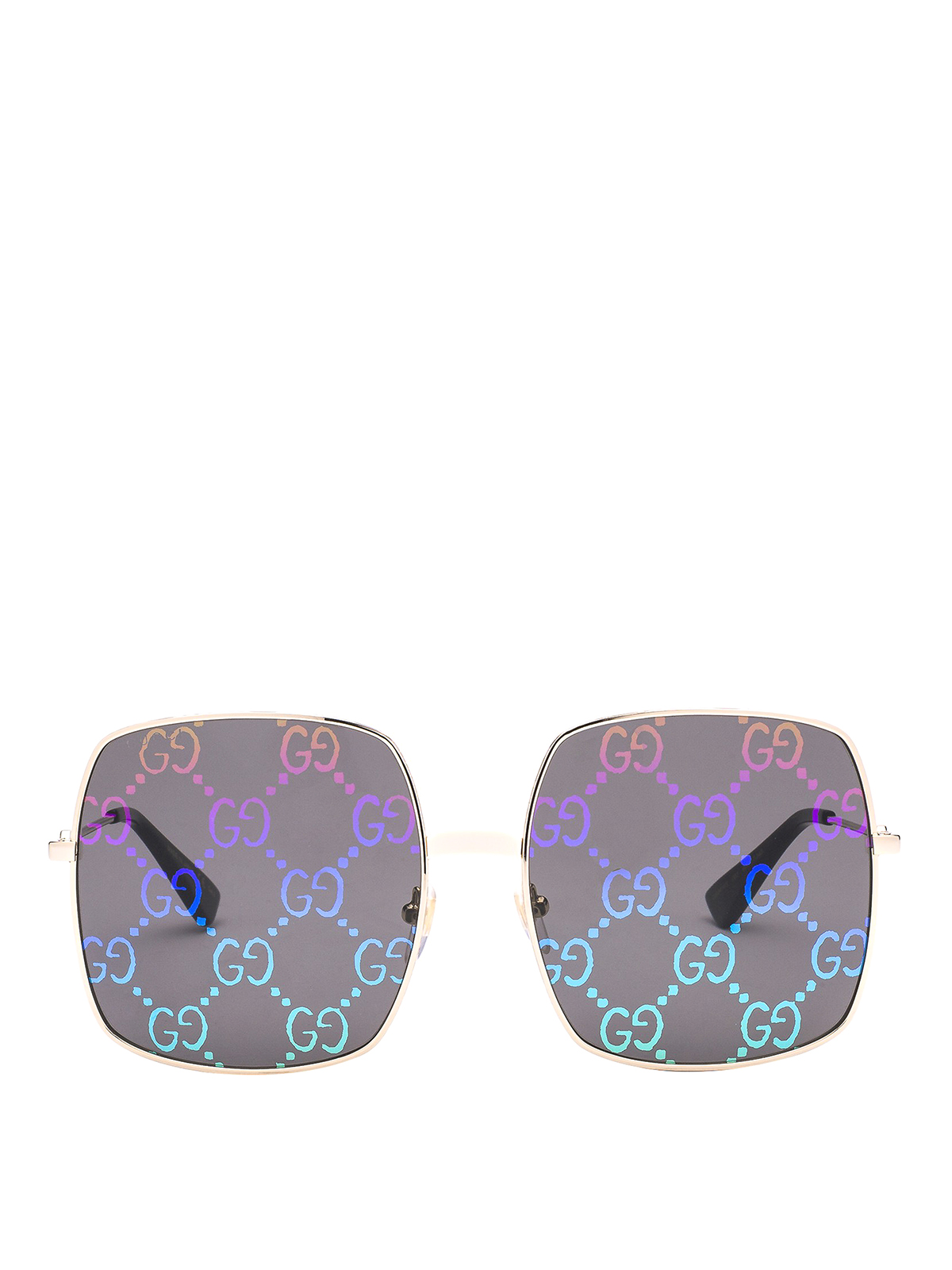 Gucci Multicolor Rainbow Square Sunglasses Gucci Women main image 4