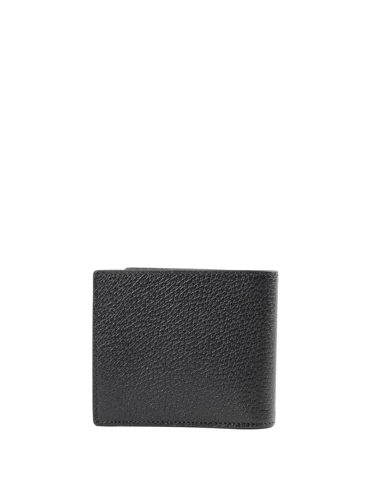 GG Marmont leather coin wallet in Black Leather