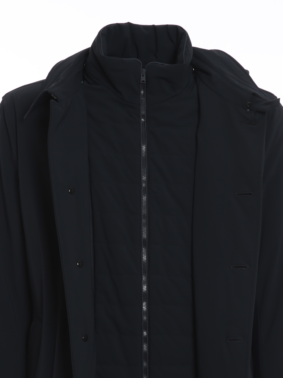Shop Herno Waterproof Padded Coat In Azul Oscuro