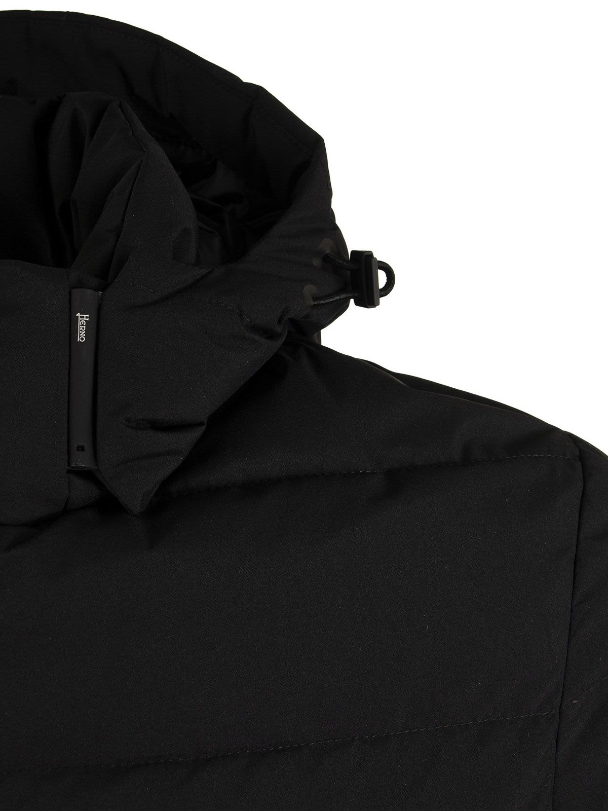 Shop Herno Gore-tex Infinium™ Black Padded Coat