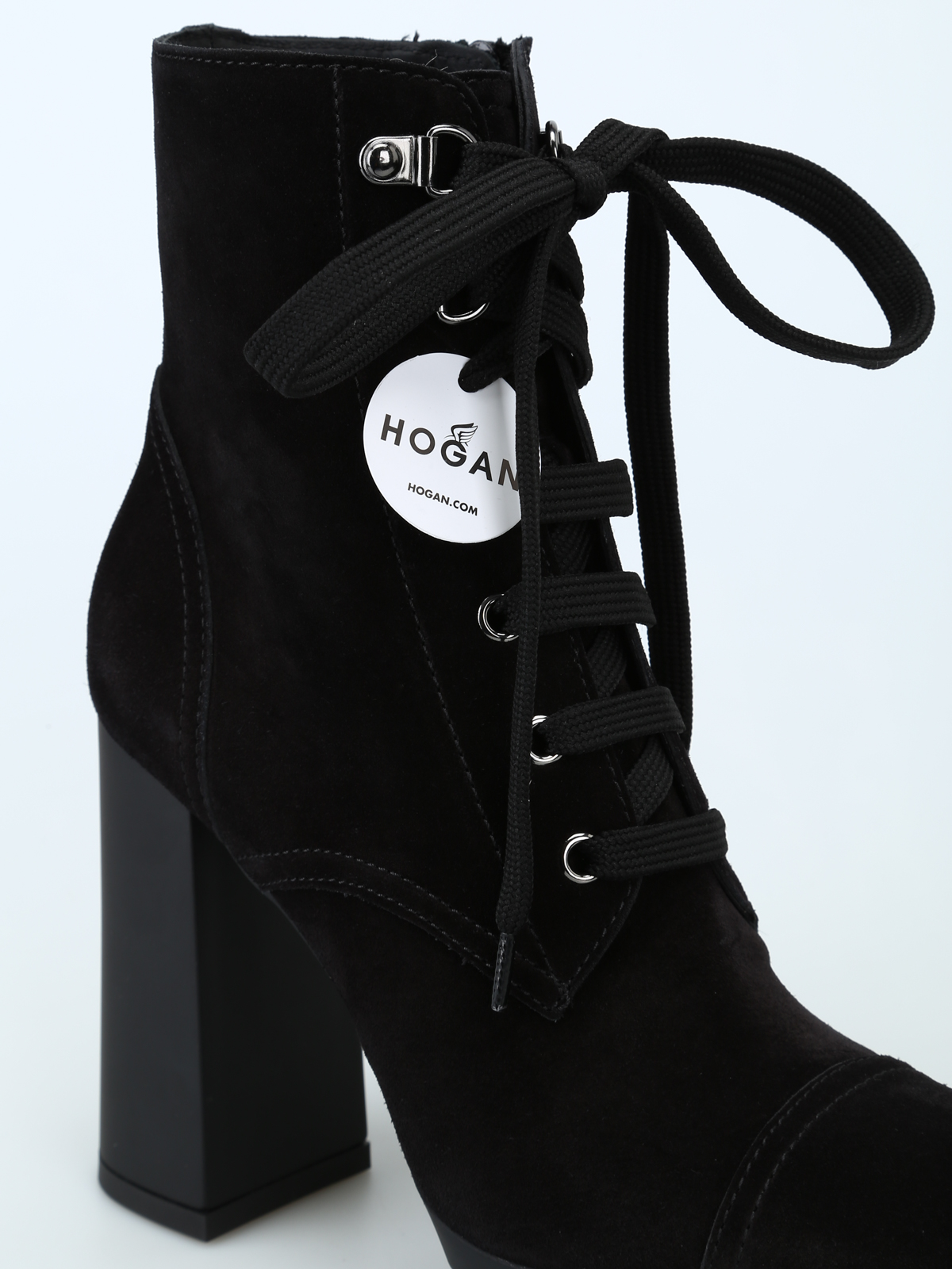 Windsor Edgy Perfection Lace-up Heeled Combat Booties | Hamilton Place