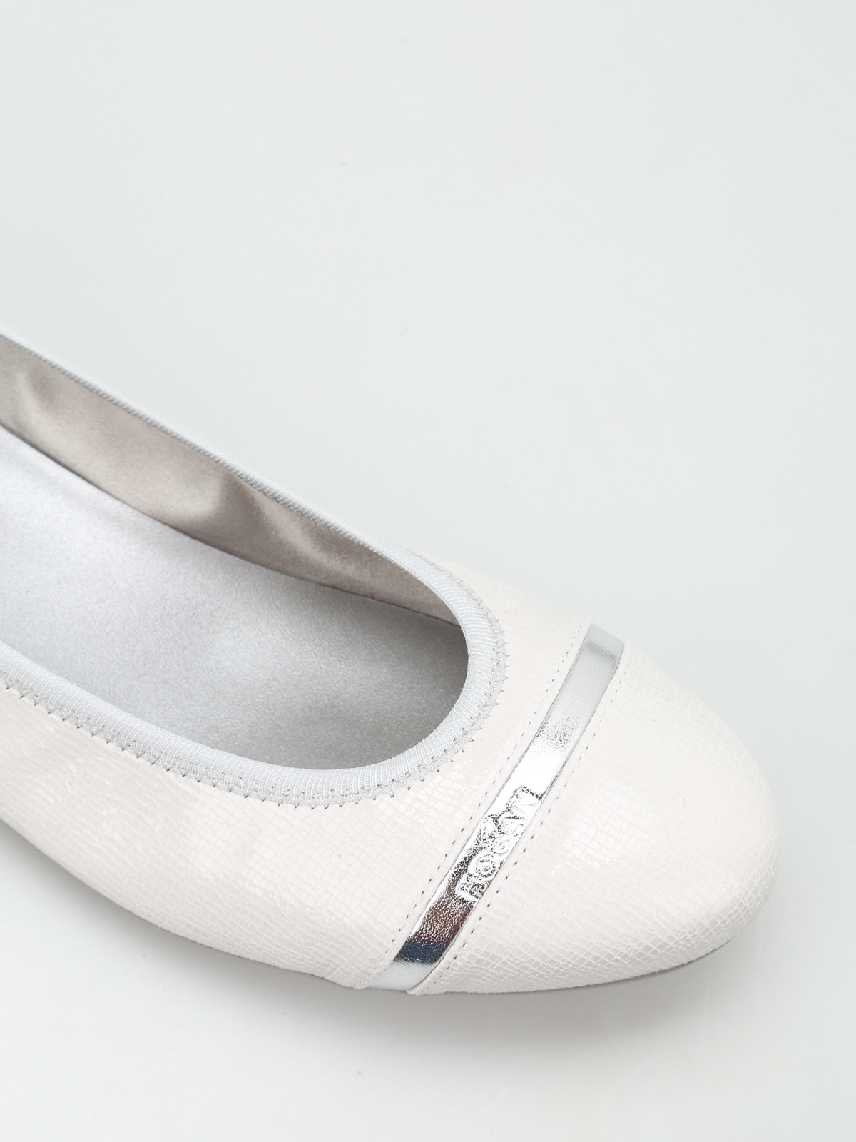 Markeer Pardon Oost Timor Flat shoes Hogan - Wrap 144 crackle leather ballerinas - HXW14407124FP70351