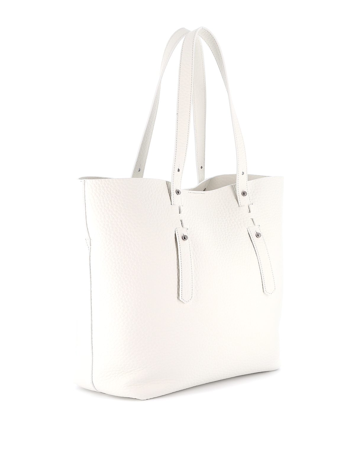 トートバッグ HOGAN GRAINY LEATHER SMALL TOTE BAG Shopping H-Fob Small grained leather tote bag - HOGAN