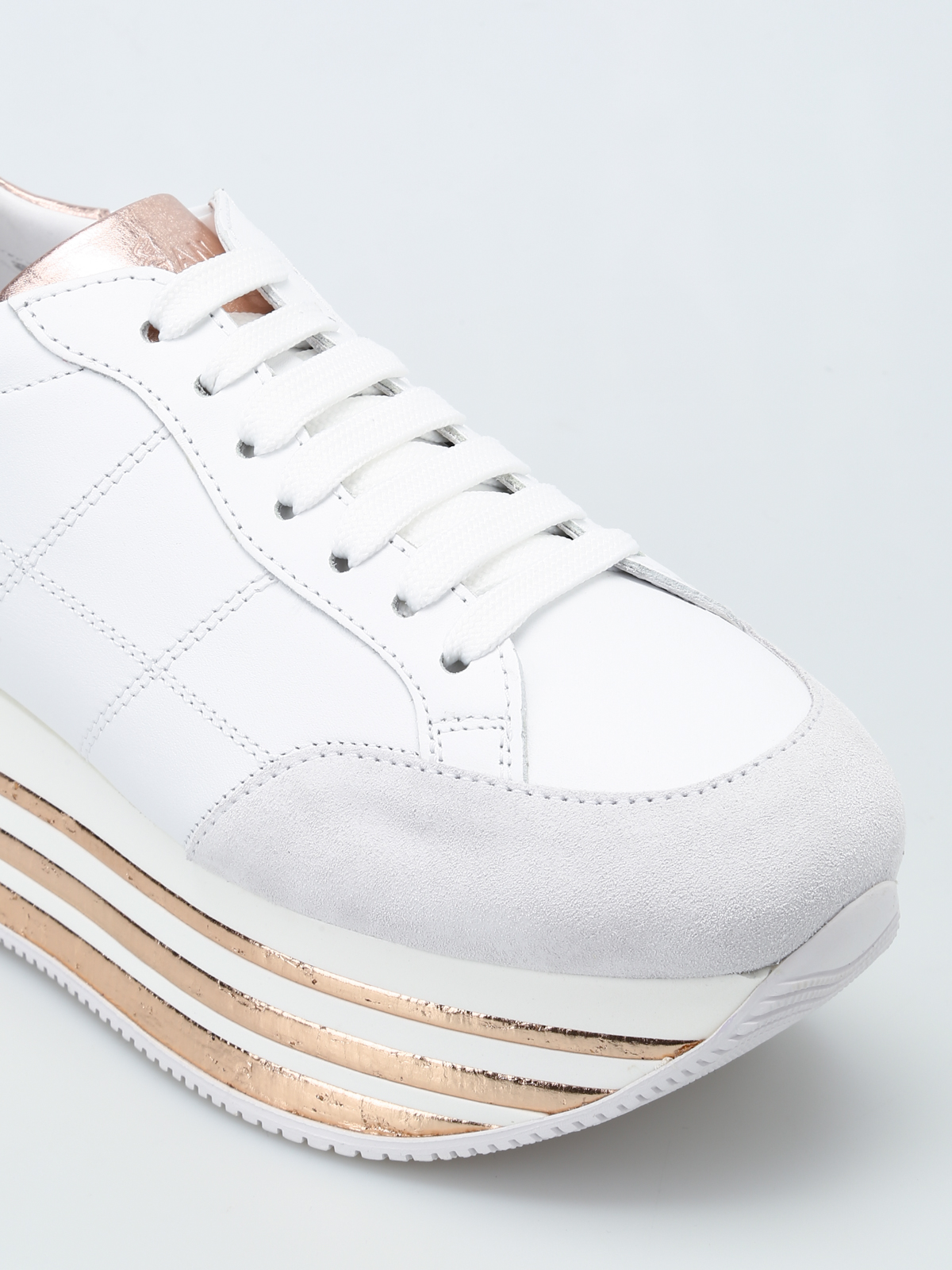 Hogan Maxi platform two-tone sneakers - White