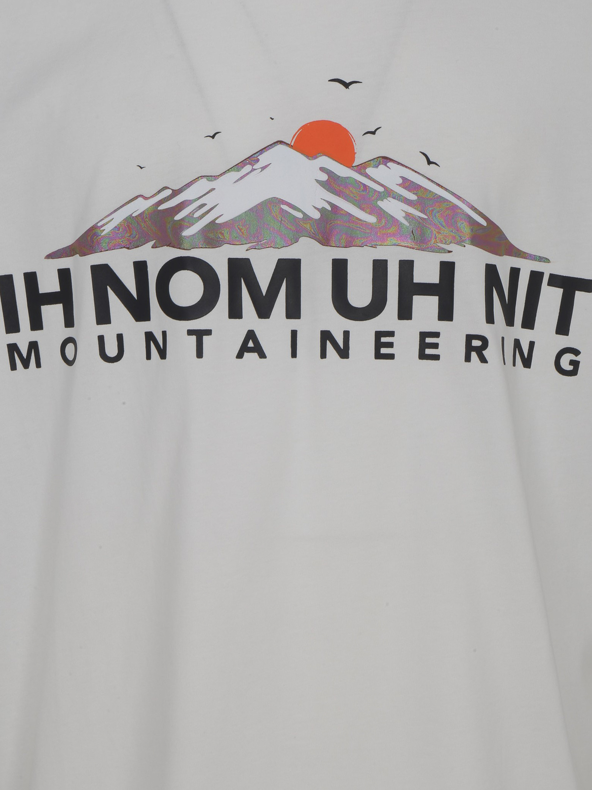 Shop Ih Nom Uh Nit Mountaineering Print White T-shirt