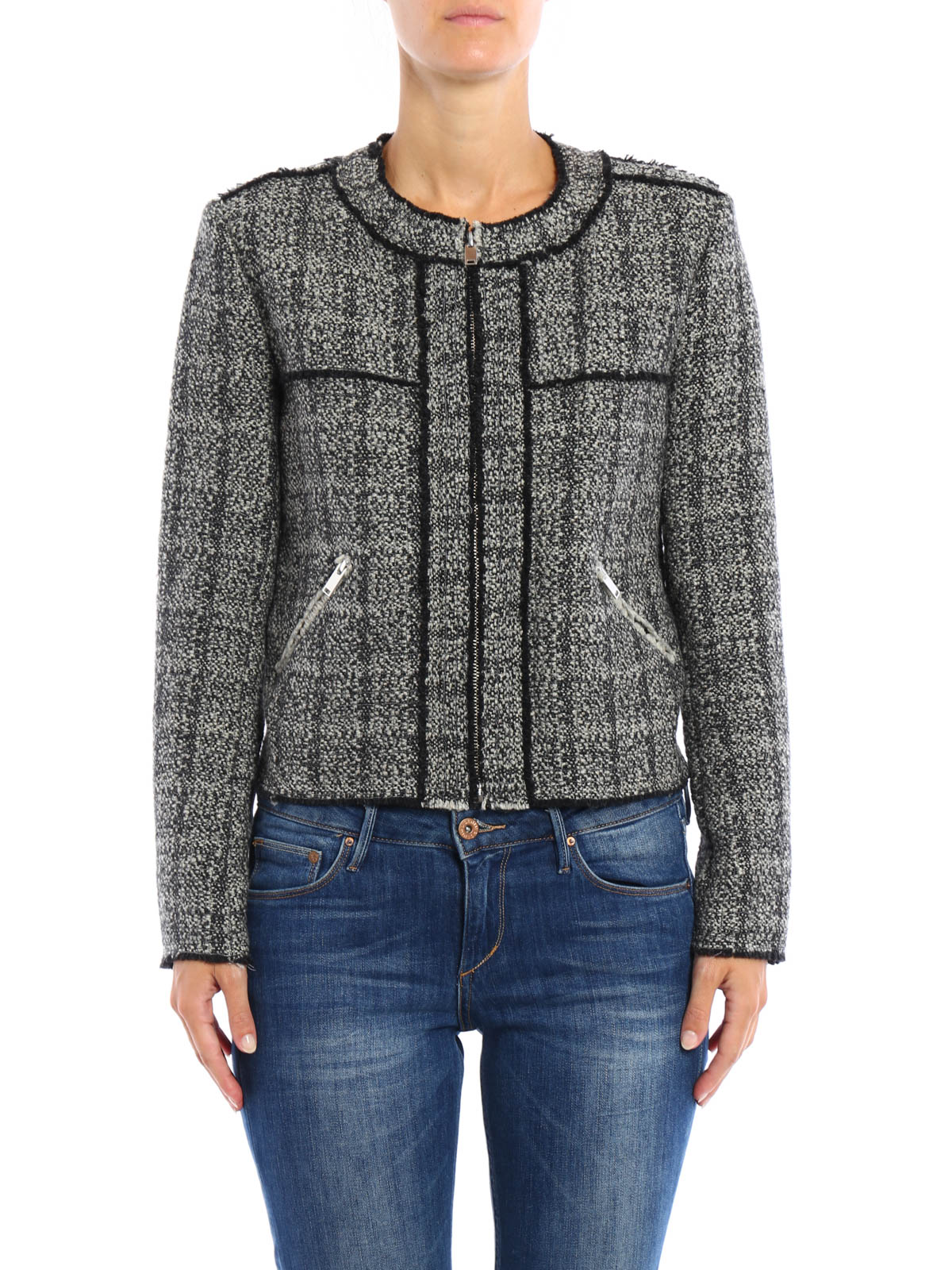 Isabel Marant Etoile Laura jacquard wool blend jacket