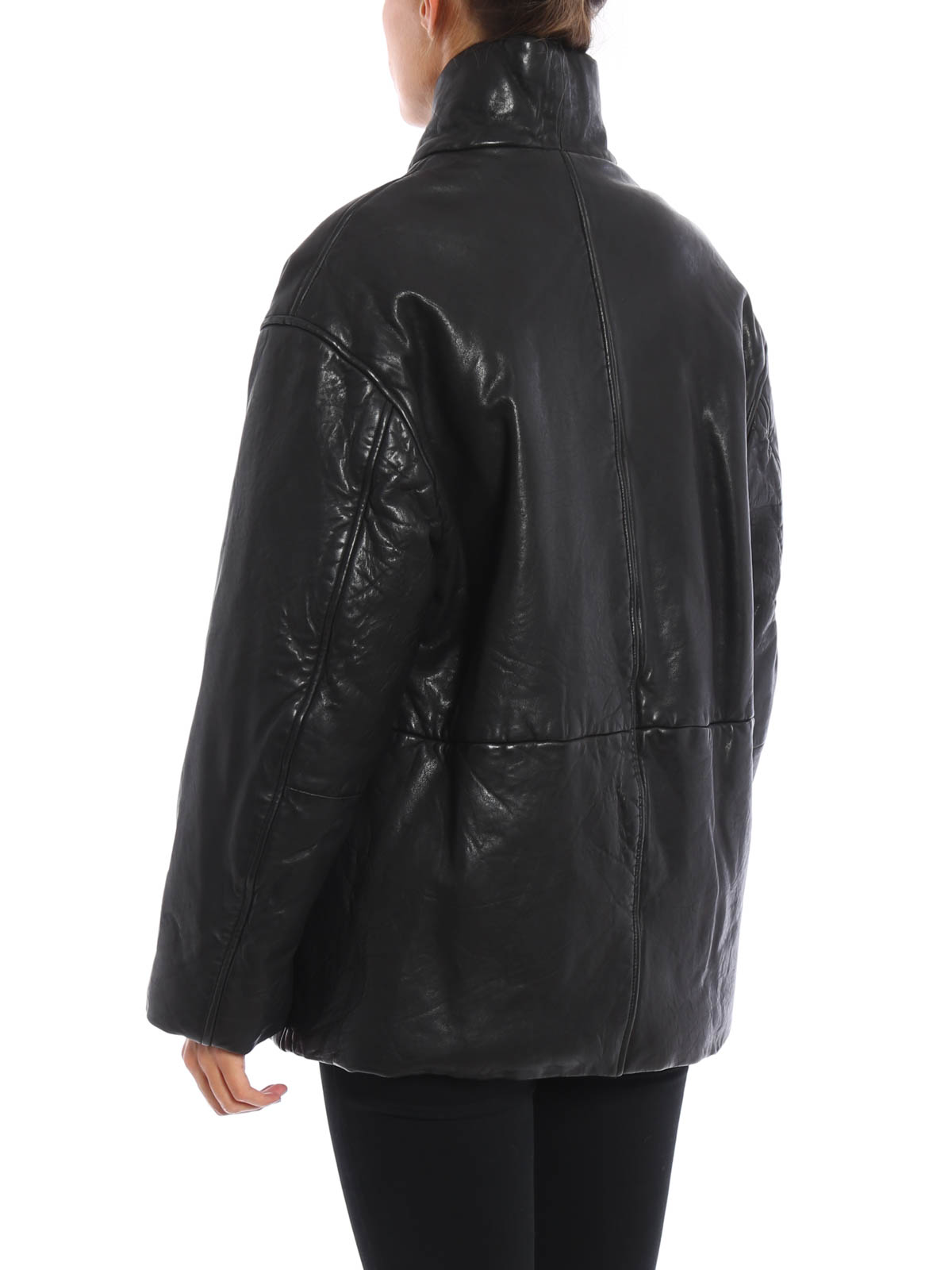 Leather jacket Isabel Marant Etoile Leather padded jacket - VE053016A002E01BK