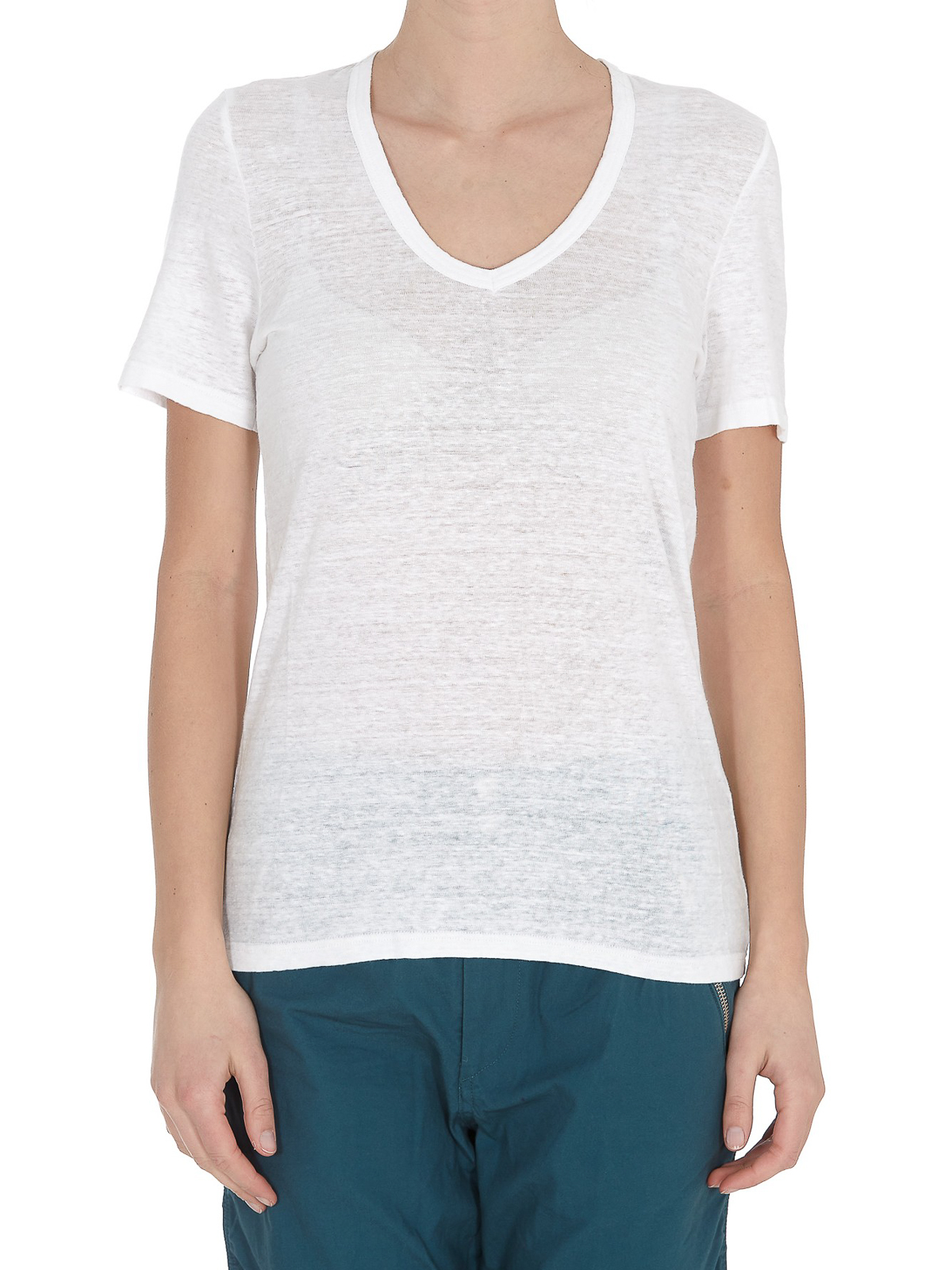 Isabel Marant Etoile - Linen T-shirt - 00MTS037700M004E20WH