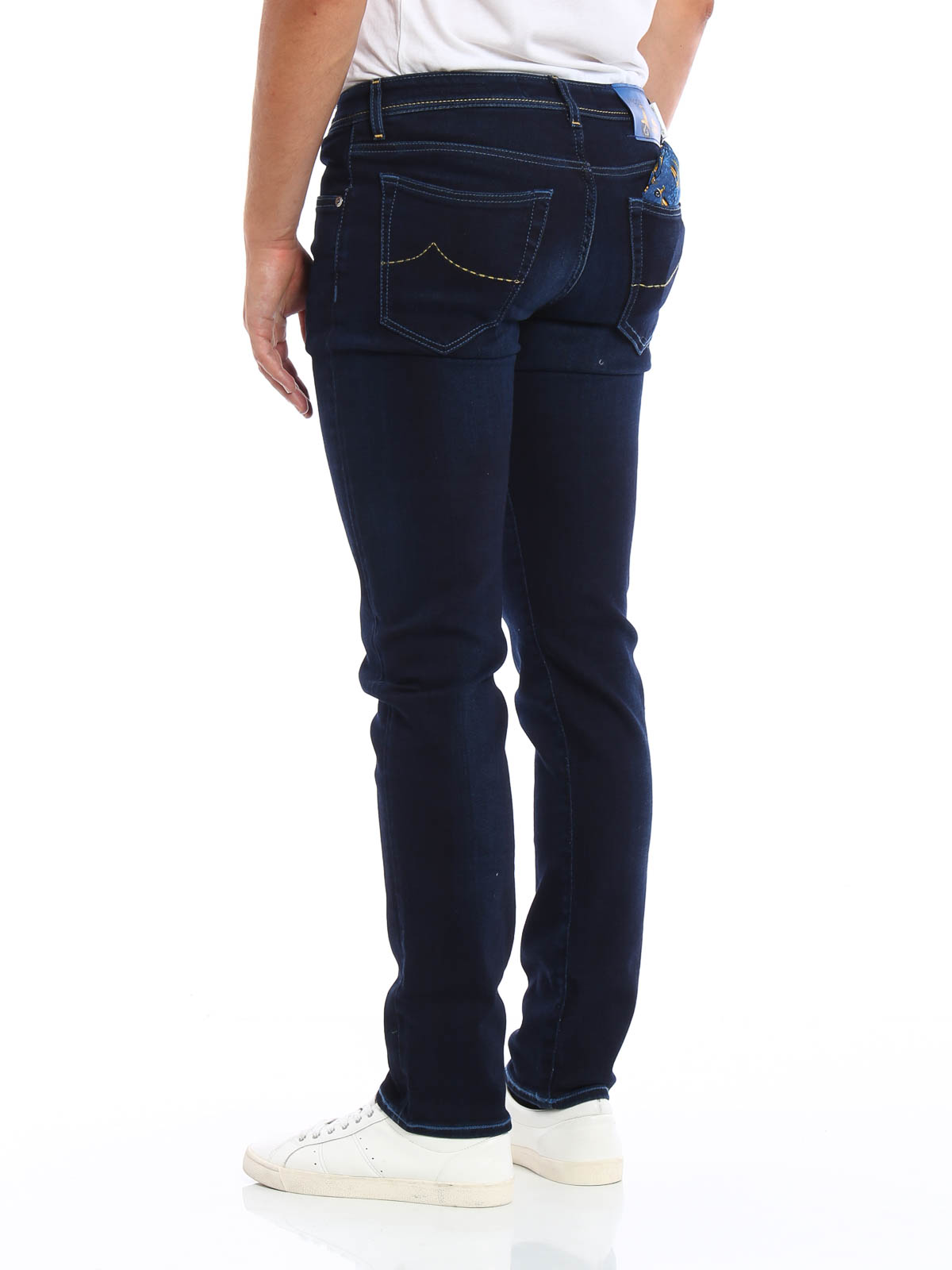 り*」様 JACOB COHEN ストレートデニム ダークブルー JACOB COHEN（ヤコブコーエン）デニムパンツ/ダークブルー/状態ランクA