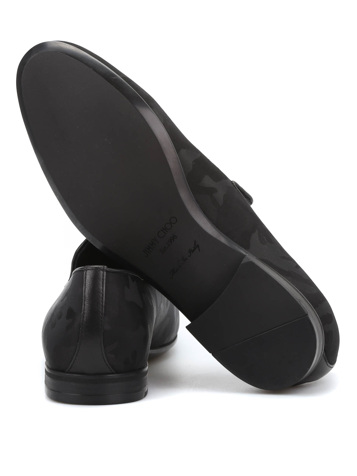 Jimmy Choo Sloan Black Shoes JIMMY CHOO Black Silver Sloane Sequins Men main image 2