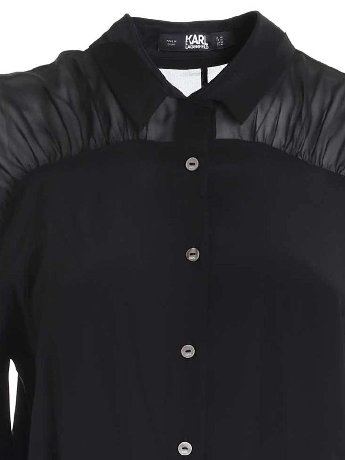Shop Karl Lagerfeld Camisa - Negro