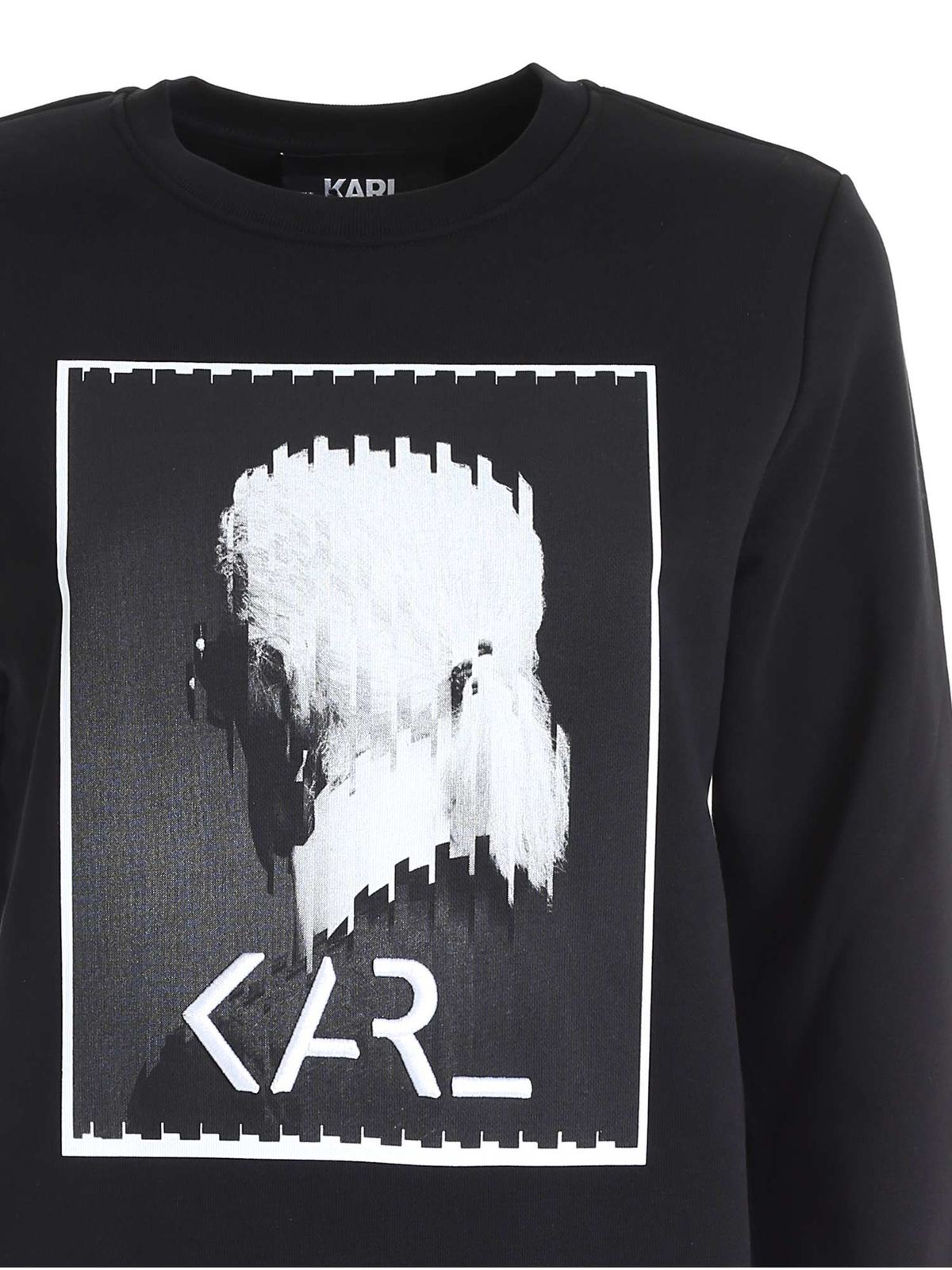 Shop Karl Lagerfeld Karl Legend Sweatshirt In Black