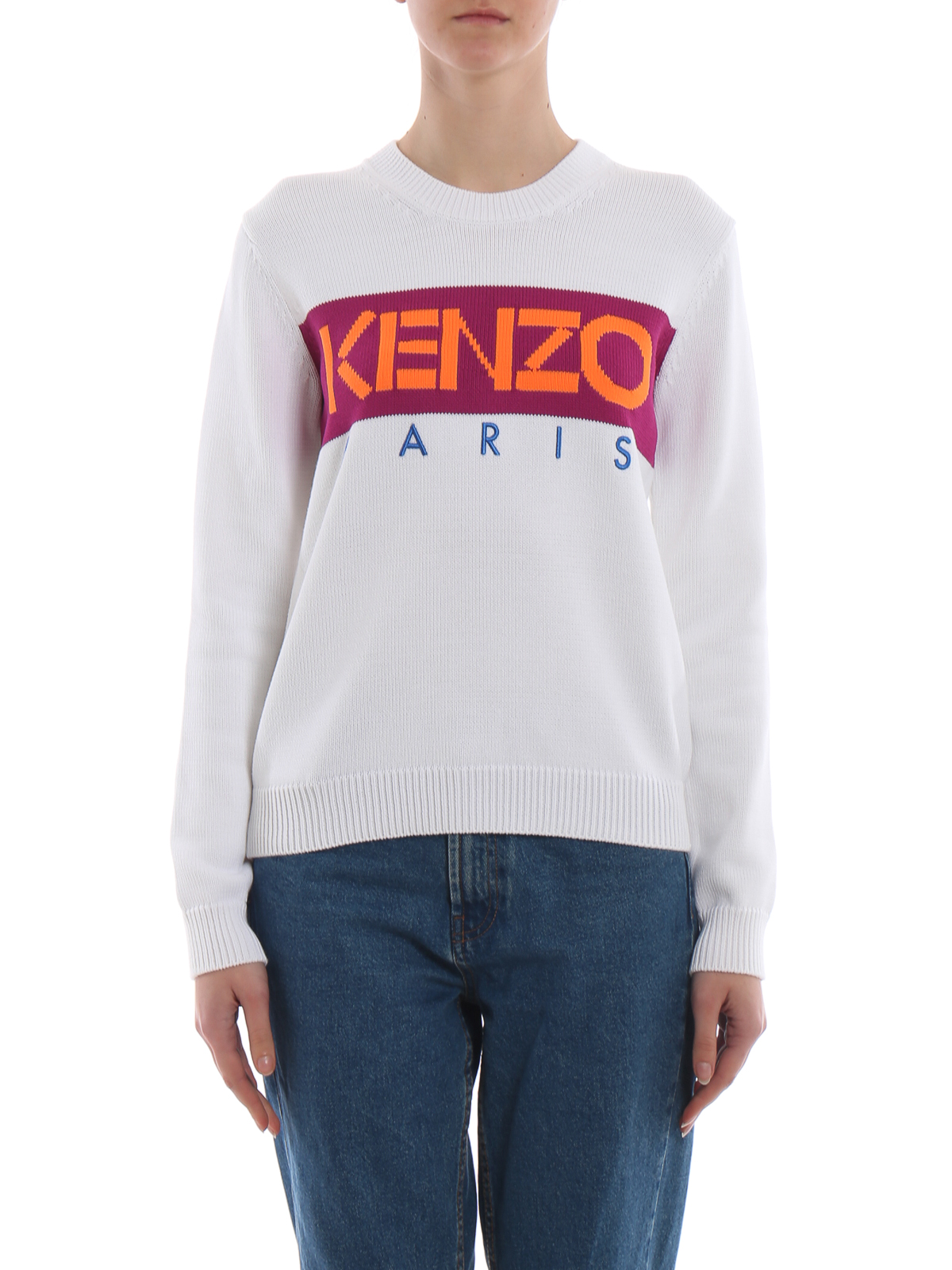 Crew necks Kenzo - Kenzo Paris cotton blend jumper - F952TO57380801