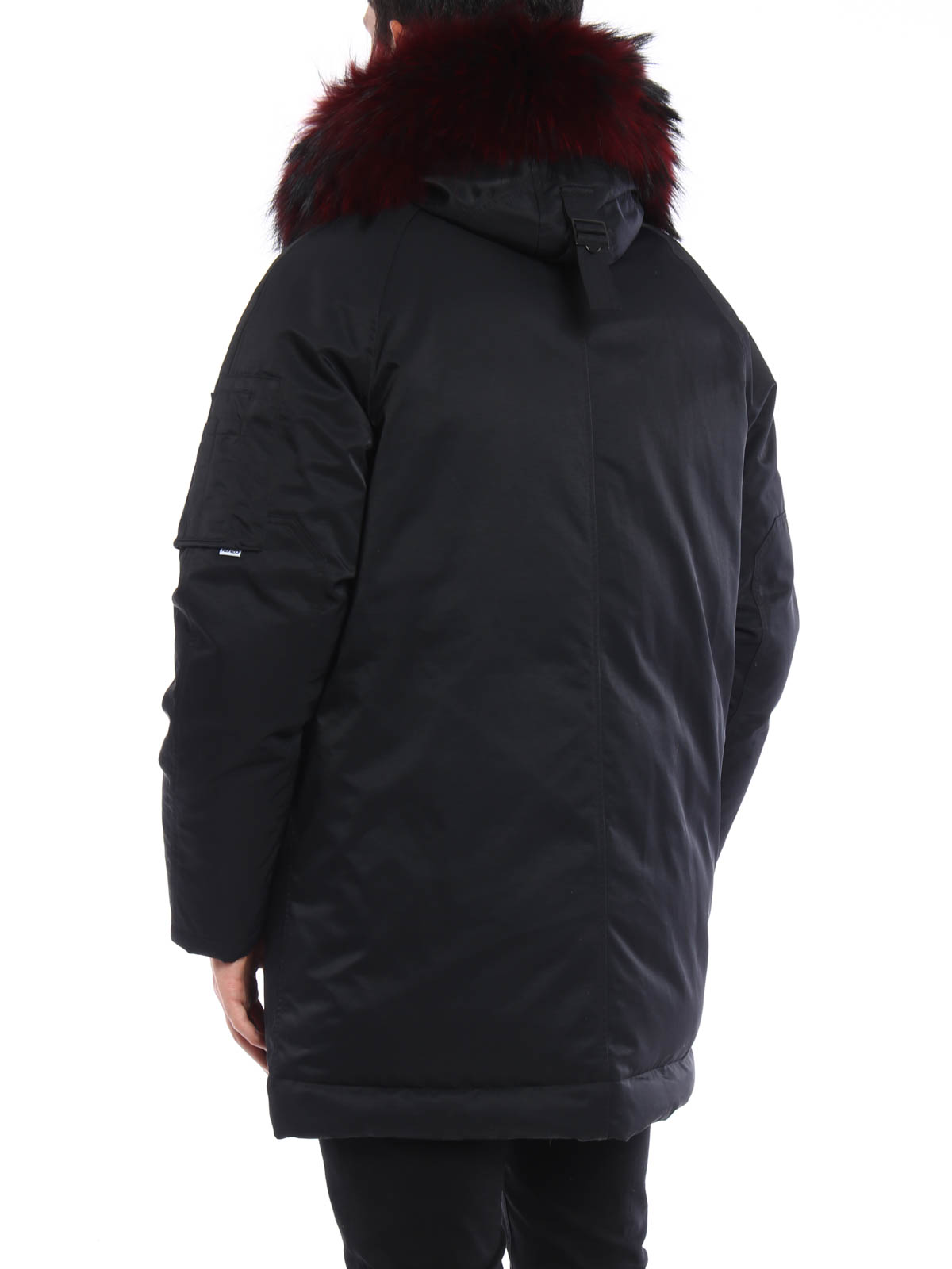 Kenzo Fur embellished padded jacket - ブラック|F665OU2601NK