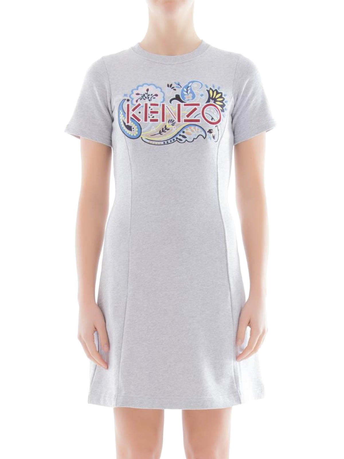 grey kenzo dress Kenzo Kids Girls Teen Grey Logo Fleece Dress (14 year)