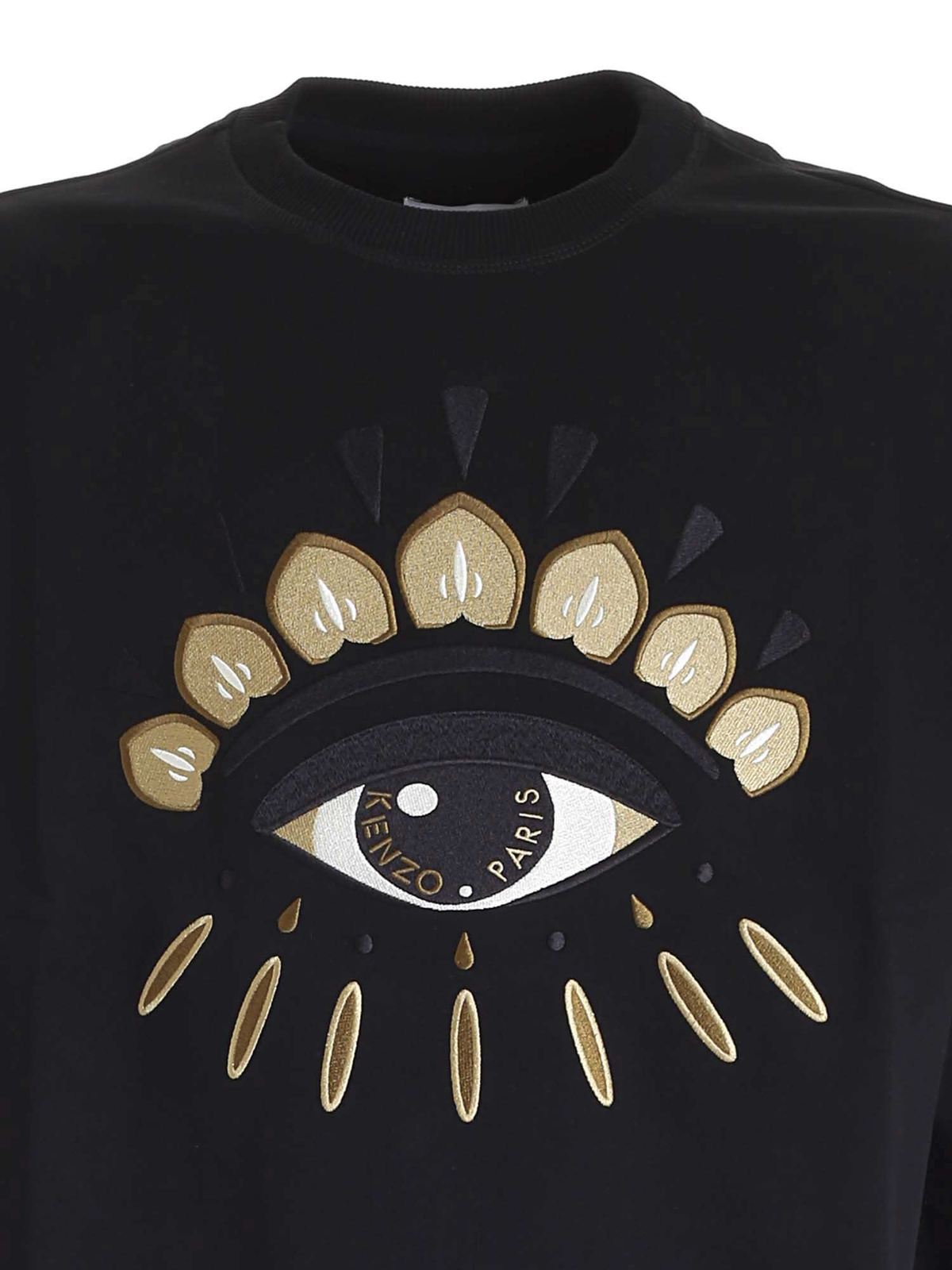 Kenzo eye sweatshirt discount black