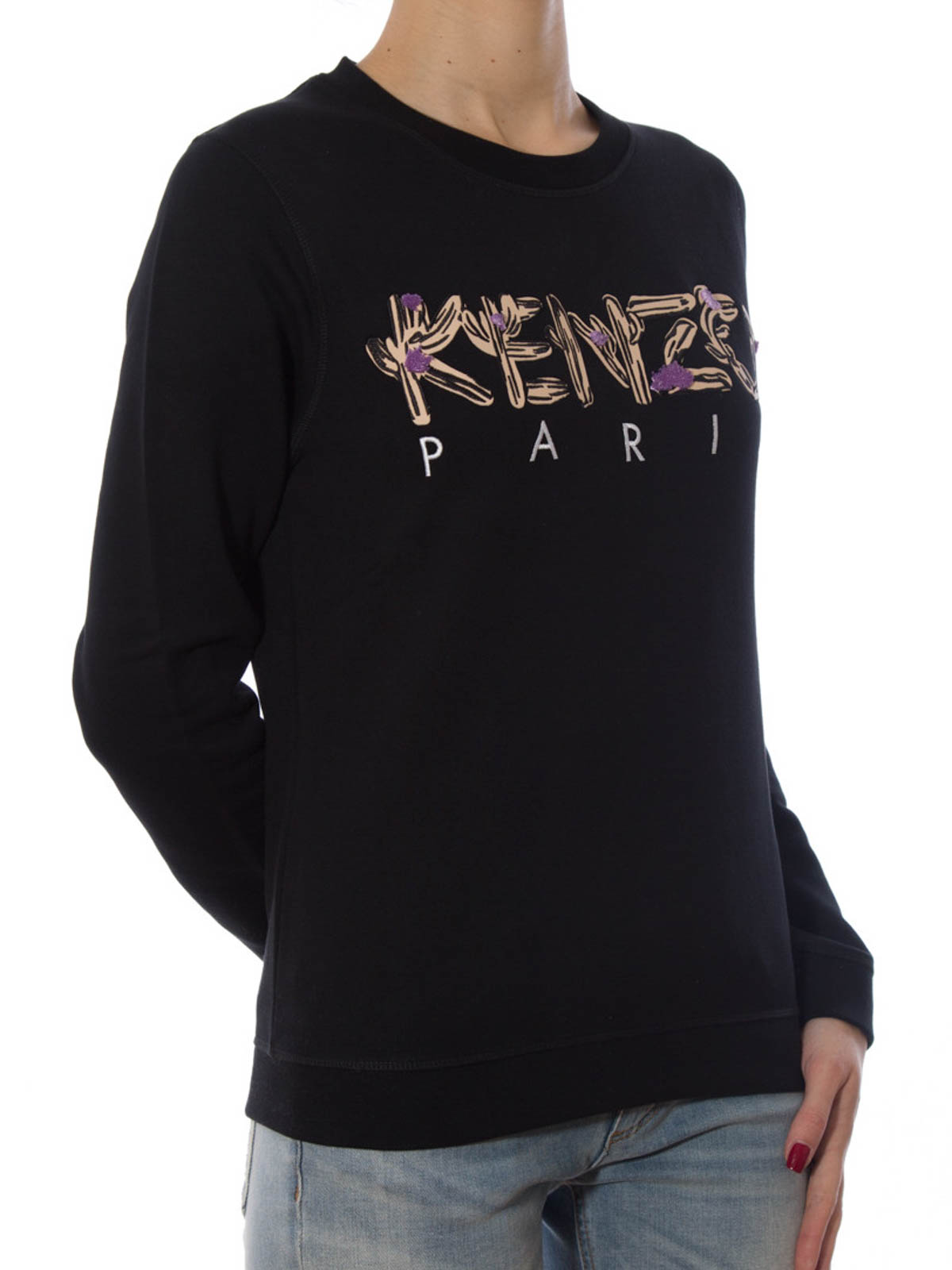 Kenzo Logo sweatshirt - ブラック | F652SW79795099 | THEBS