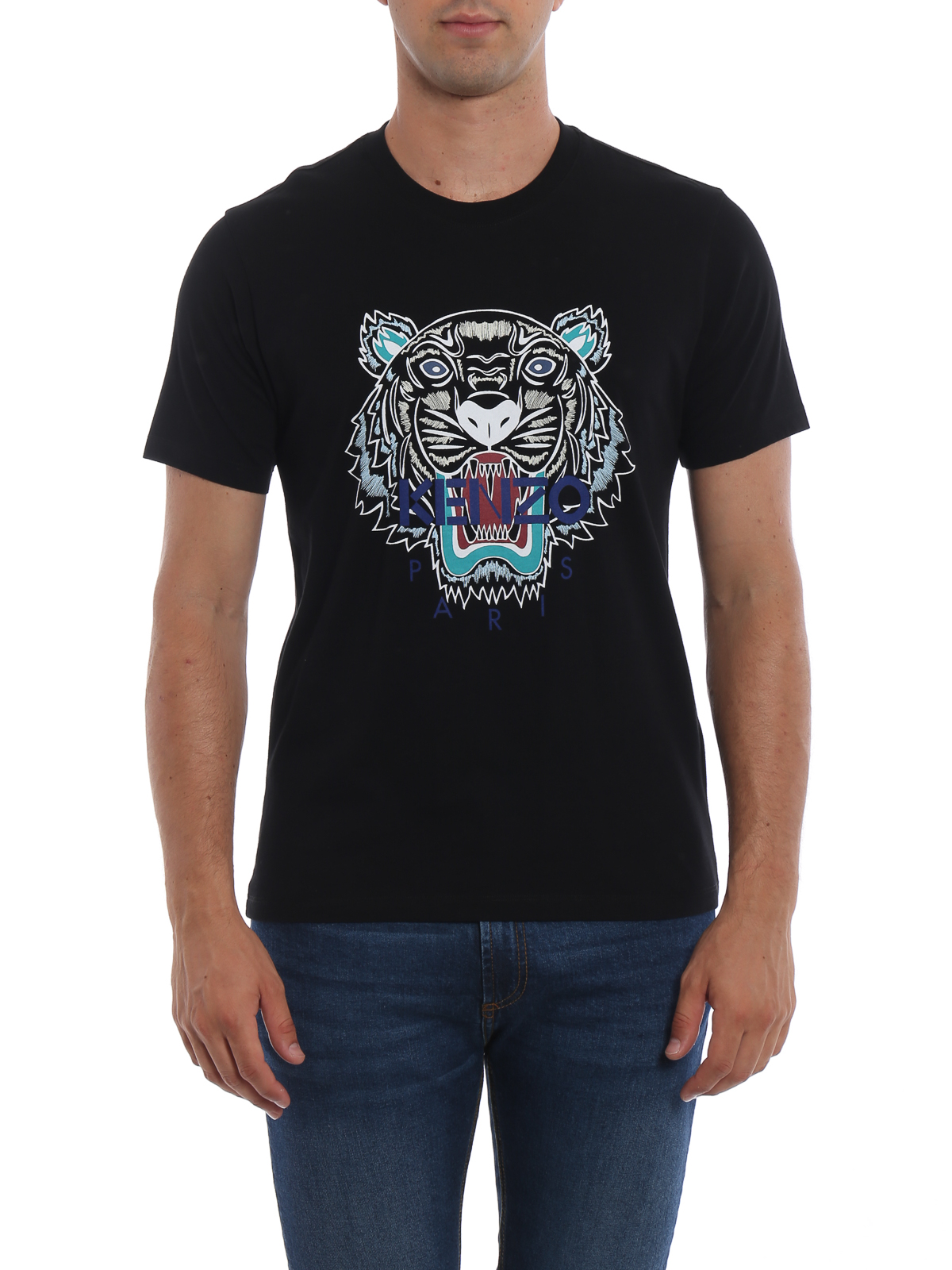 Odysseus glans Nedsænkning T-shirts Kenzo - Kenzo Paris Tiger black T-shirt - F865TS0504YA99